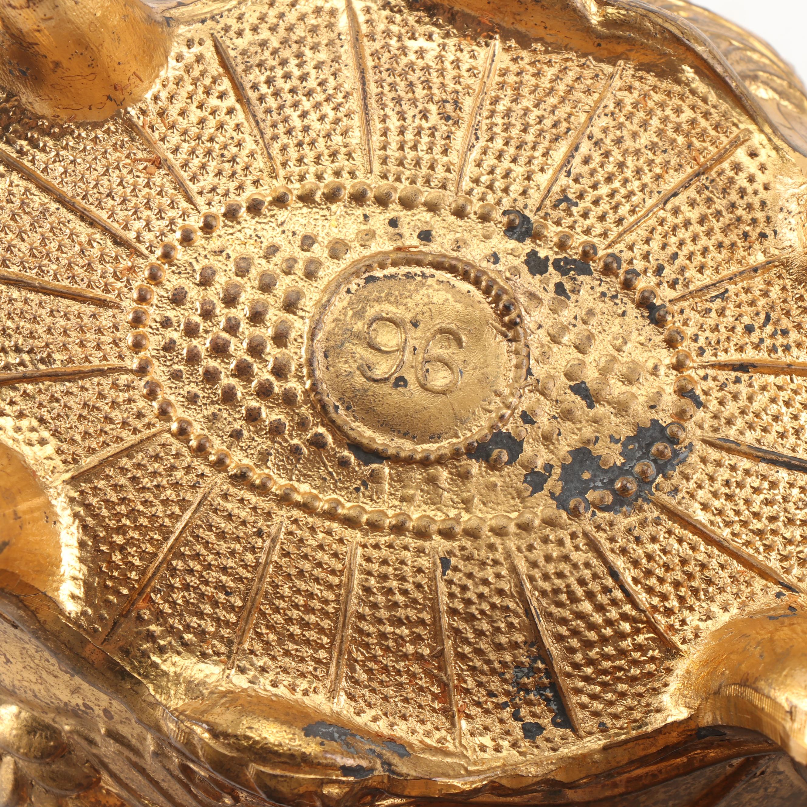 Art Nouveau Cast Metal Footed Jewelry Caskets Including Jennings Brothers