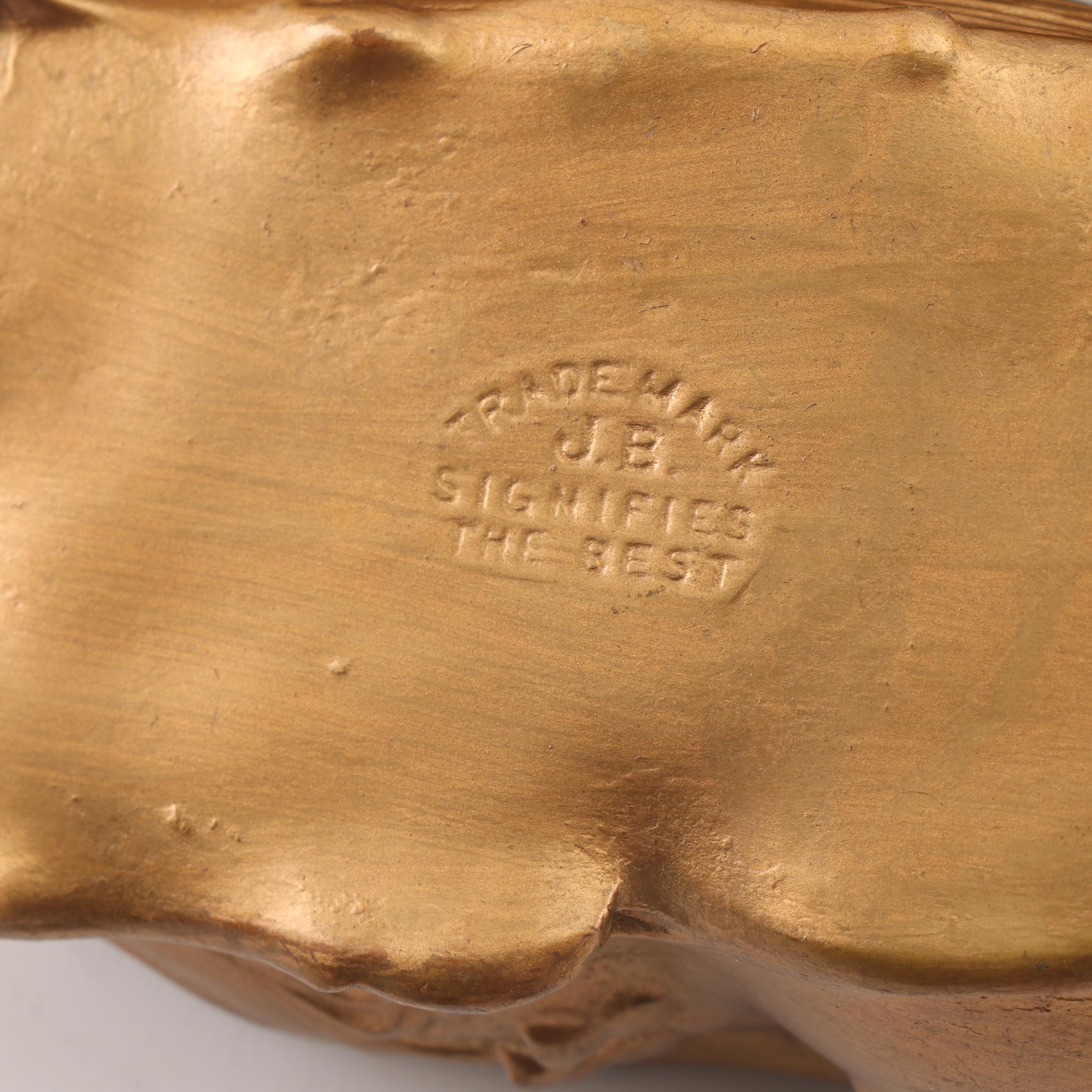 Art Nouveau Cast Metal Footed Jewelry Caskets Including Jennings Brothers