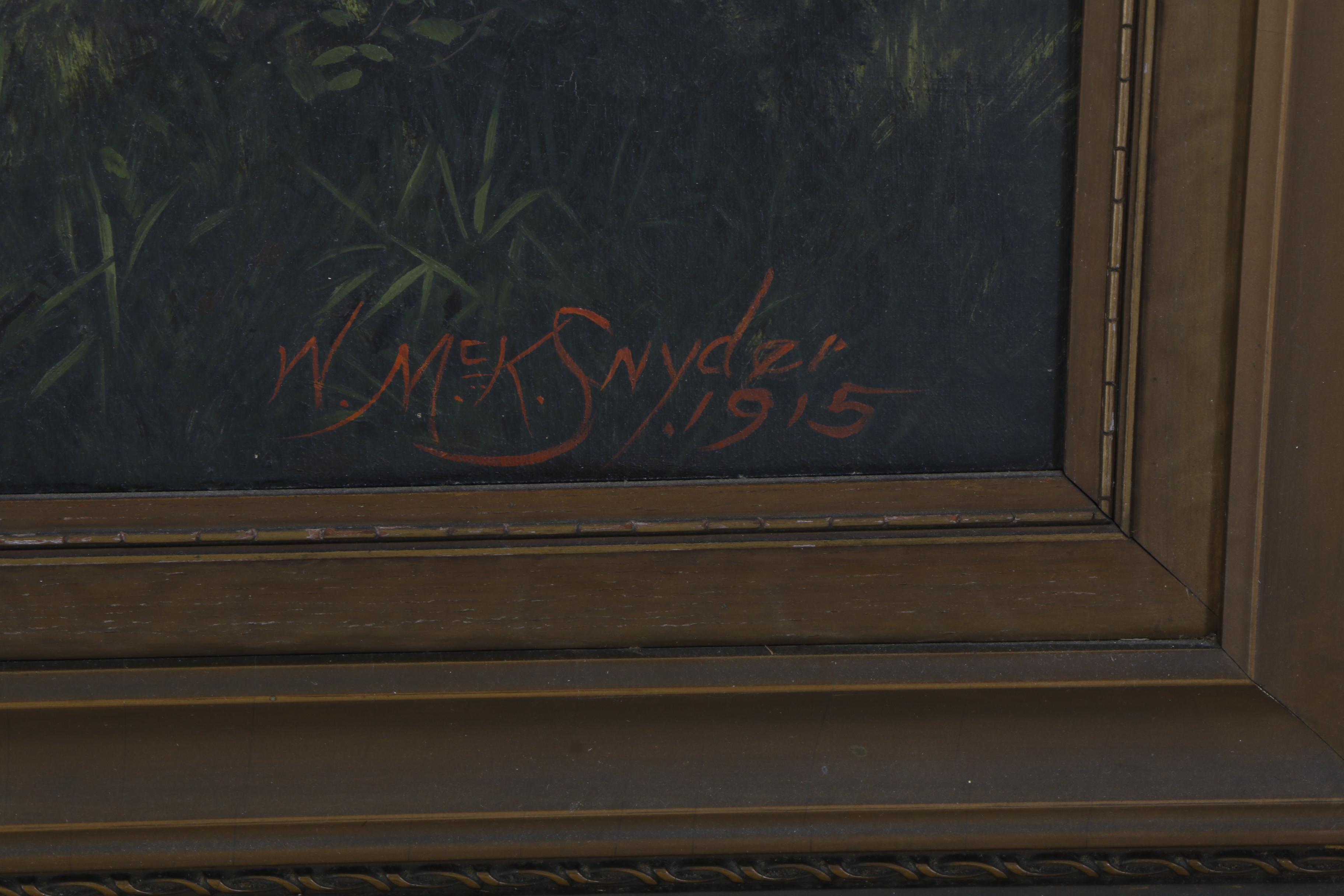 William McKendree Snyder 1915 Oil Landscape Painting