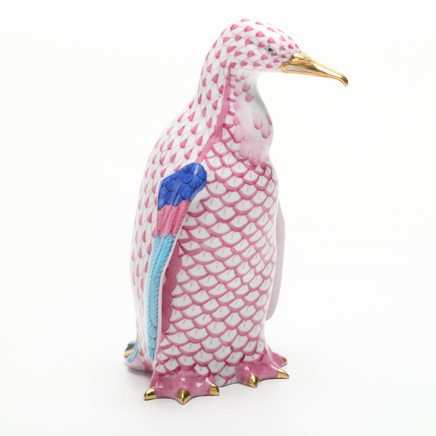 Herend Penguin Figurine