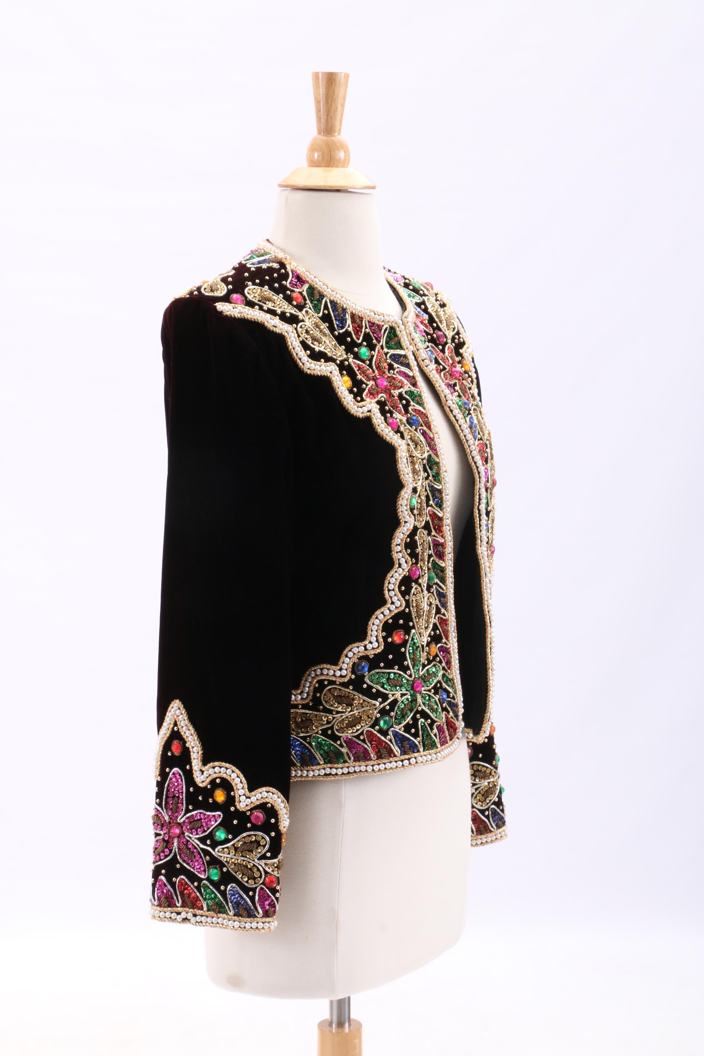 Vintage Nagpal Embellished Bolero-Style Jacket and Baar & Beards Beaded Vest