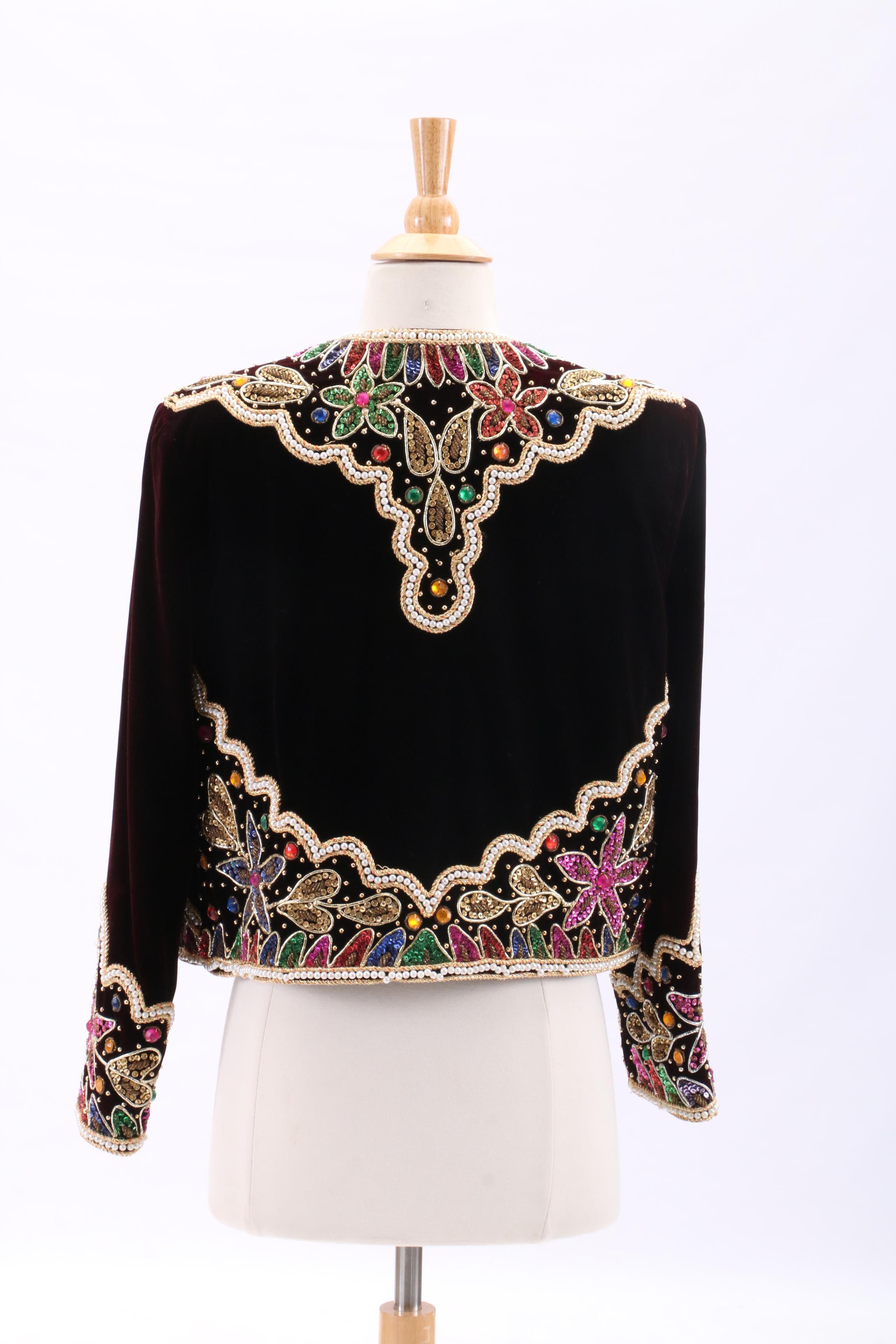 Vintage Nagpal Embellished Bolero-Style Jacket and Baar & Beards Beaded Vest