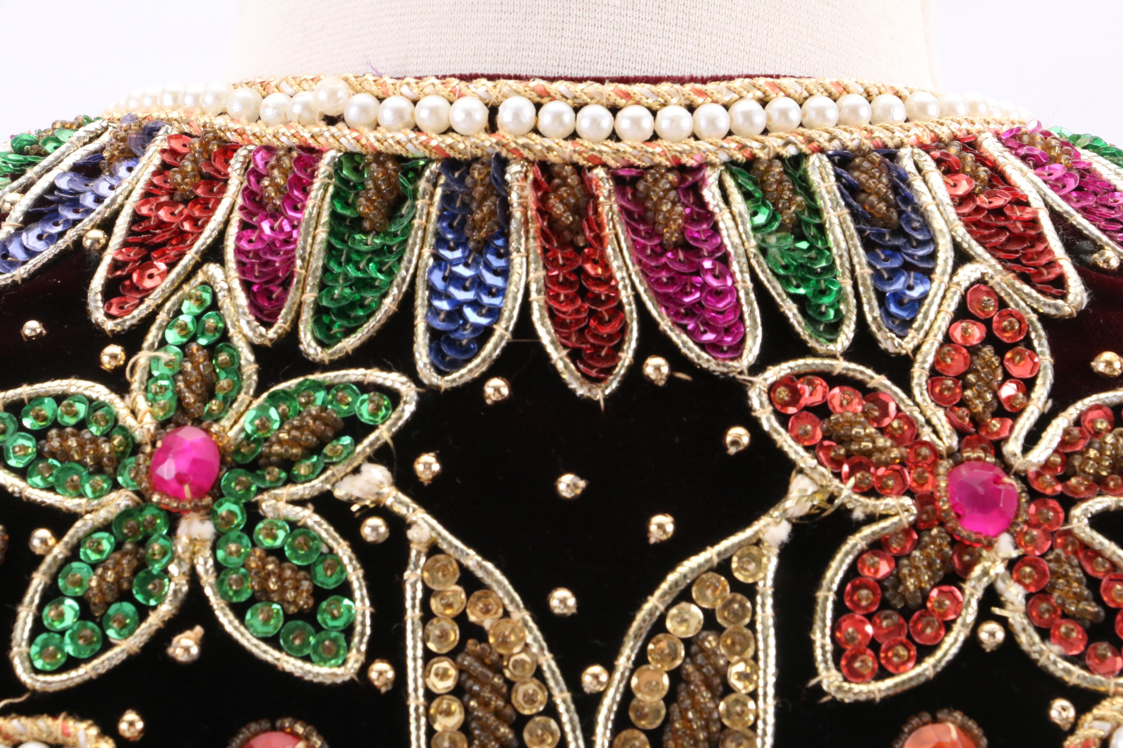 Vintage Nagpal Embellished Bolero-Style Jacket and Baar & Beards Beaded Vest