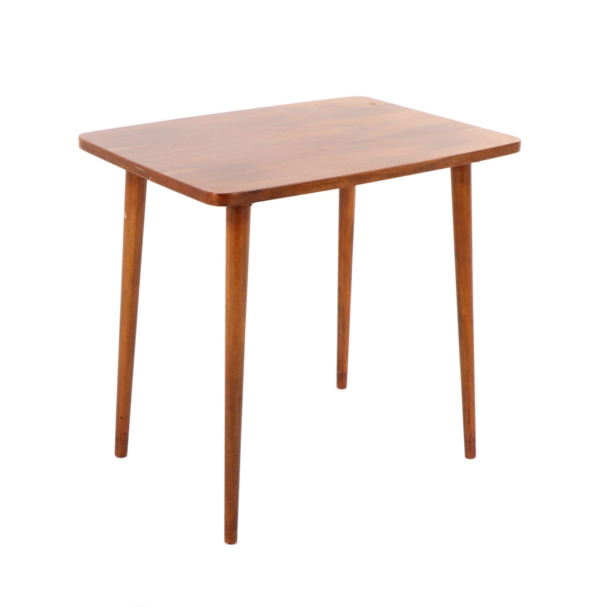 Mid Century Modern Style Walnut Occasional Table, Late 20th Century