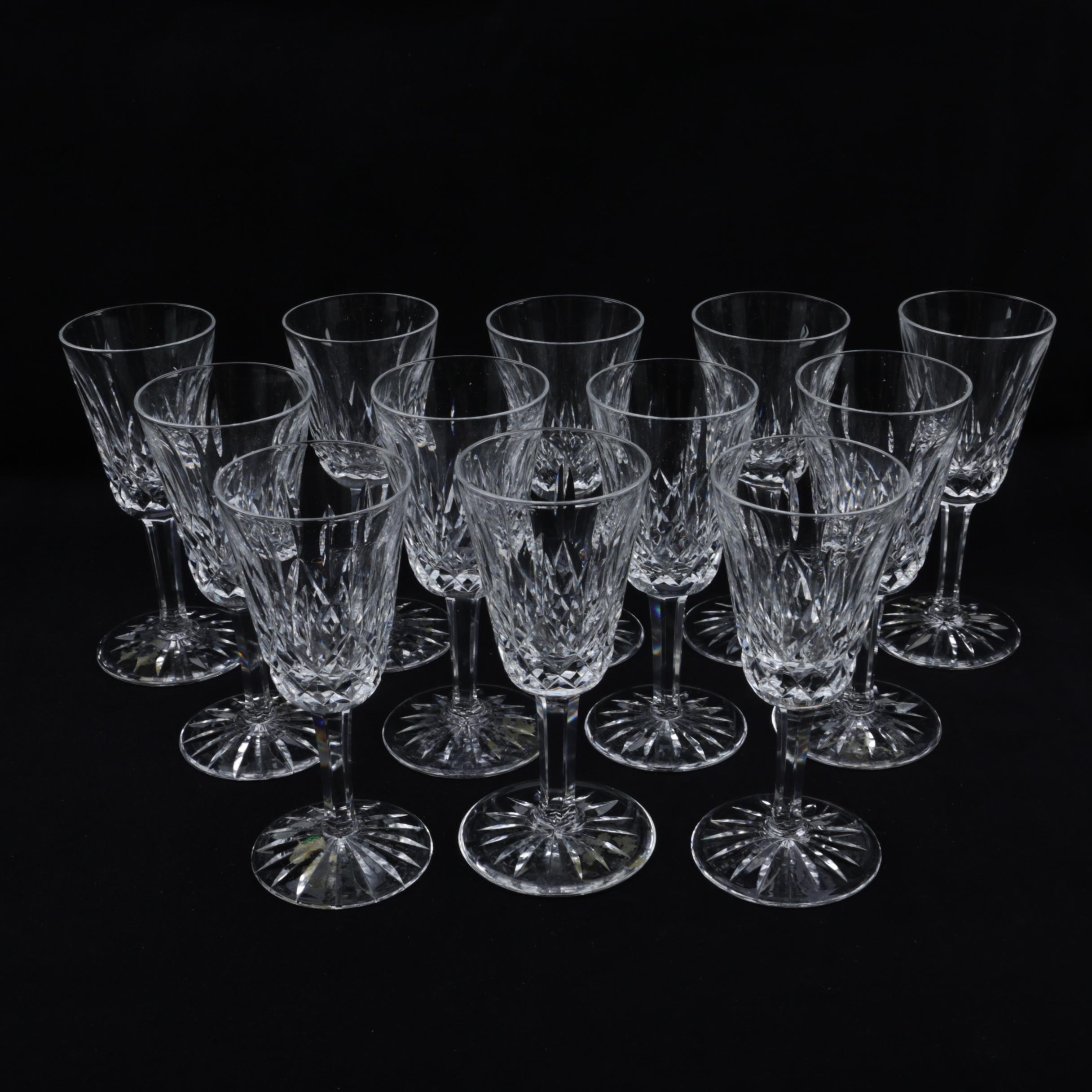 Waterford Crystal "Lismore" Sherry Glasses
