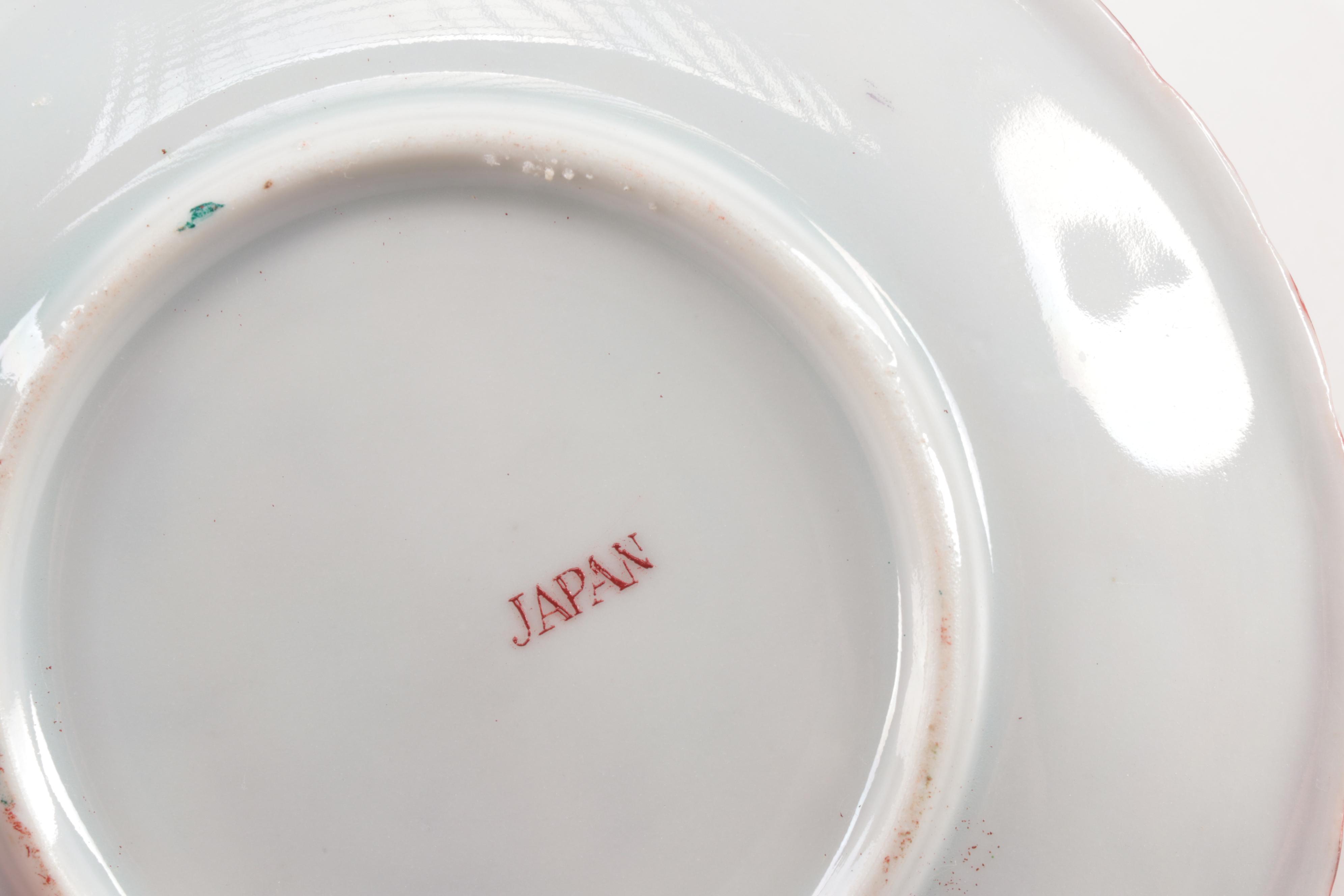 Japanese "Geisha Girl" Porcelain Cups and Saucers