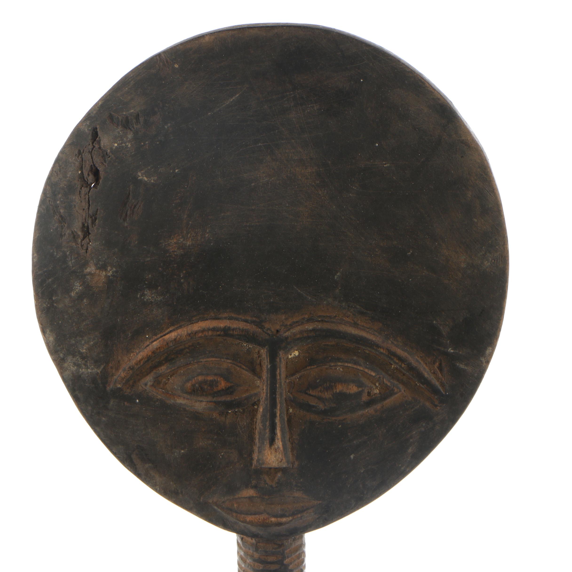 20th Century Wooden Ashanti Akua'Ba Fertility Doll