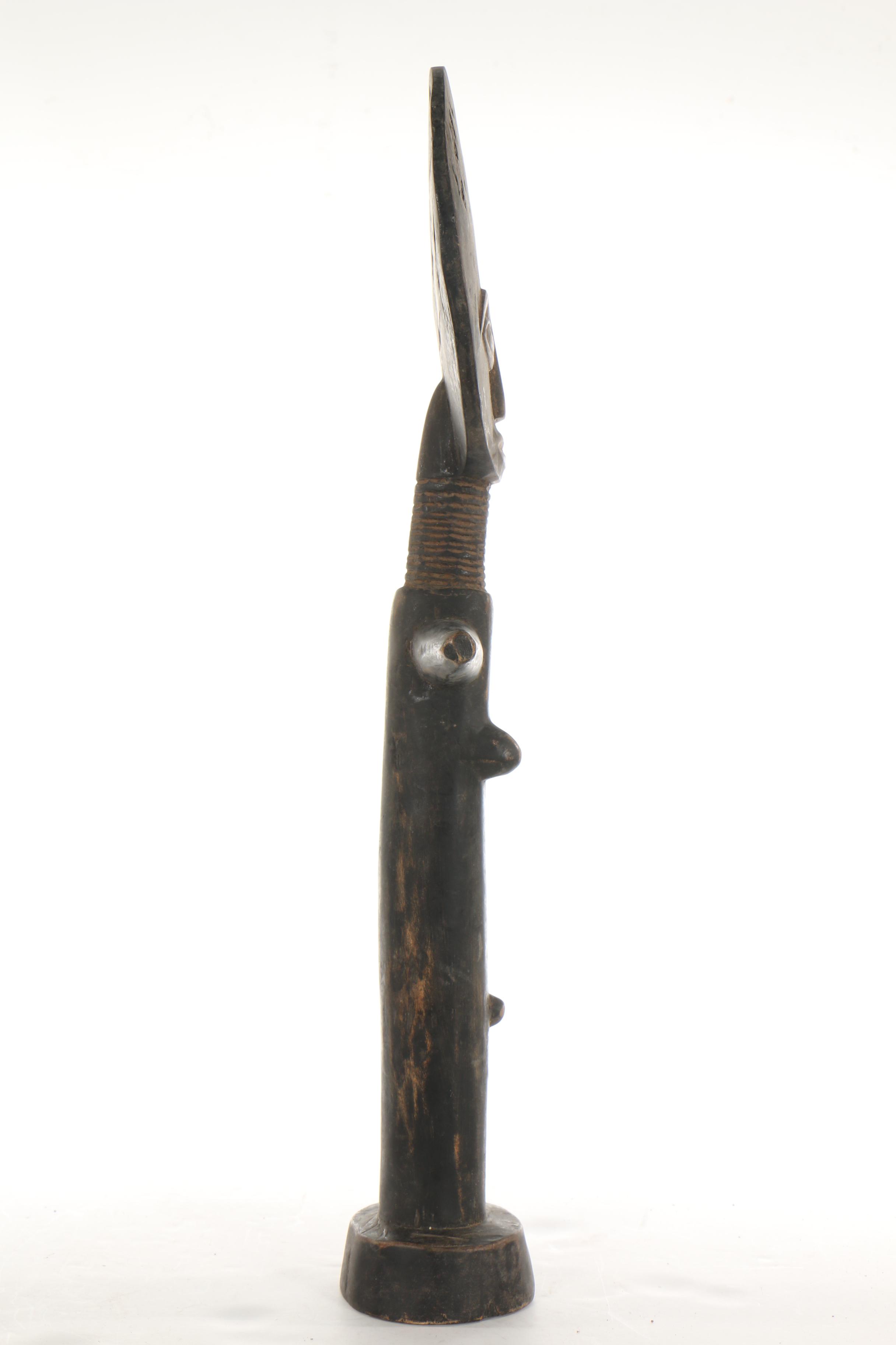 20th Century Wooden Ashanti Akua'Ba Fertility Doll