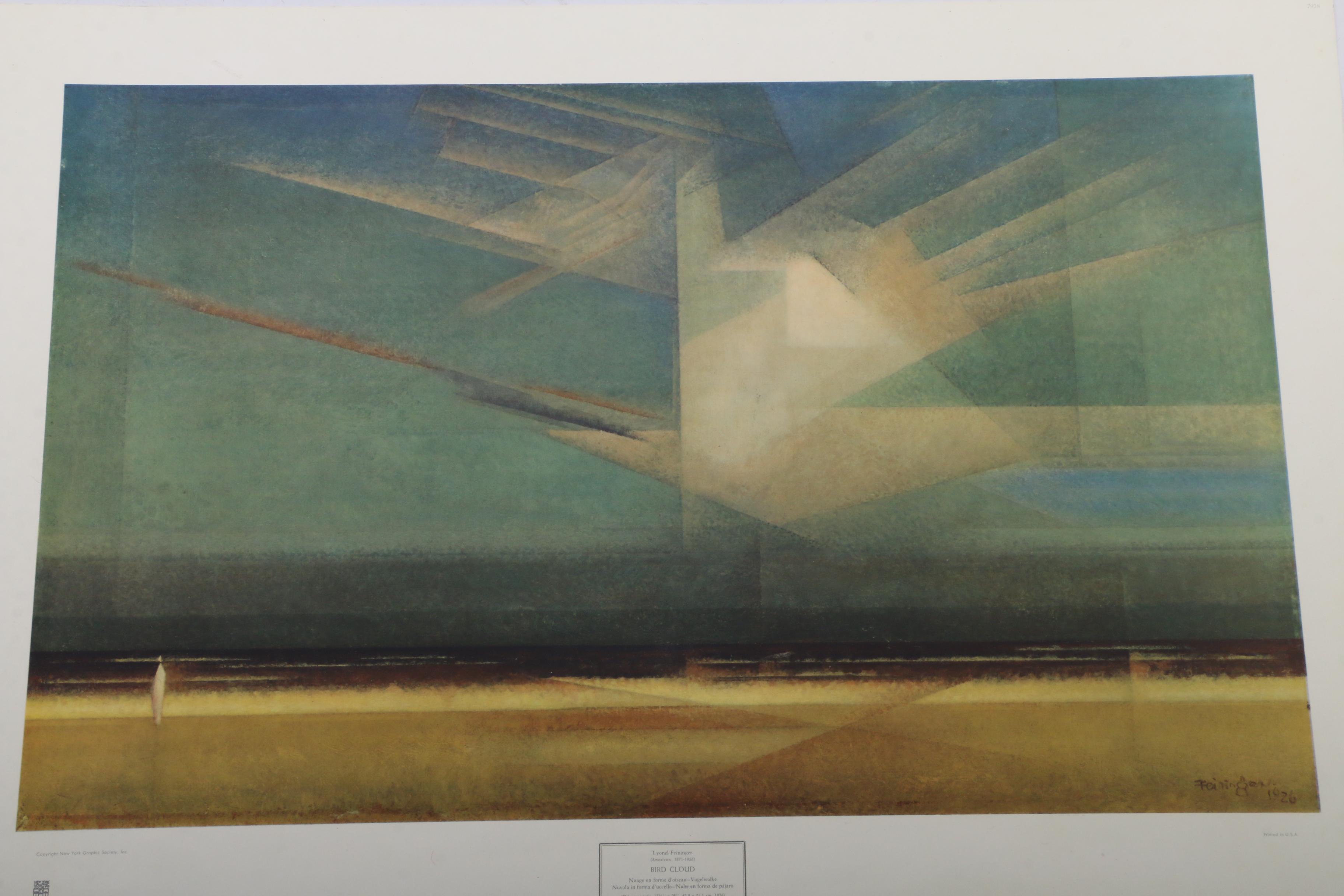 Collotype after Lyonel Feininger "Bird Cloud"