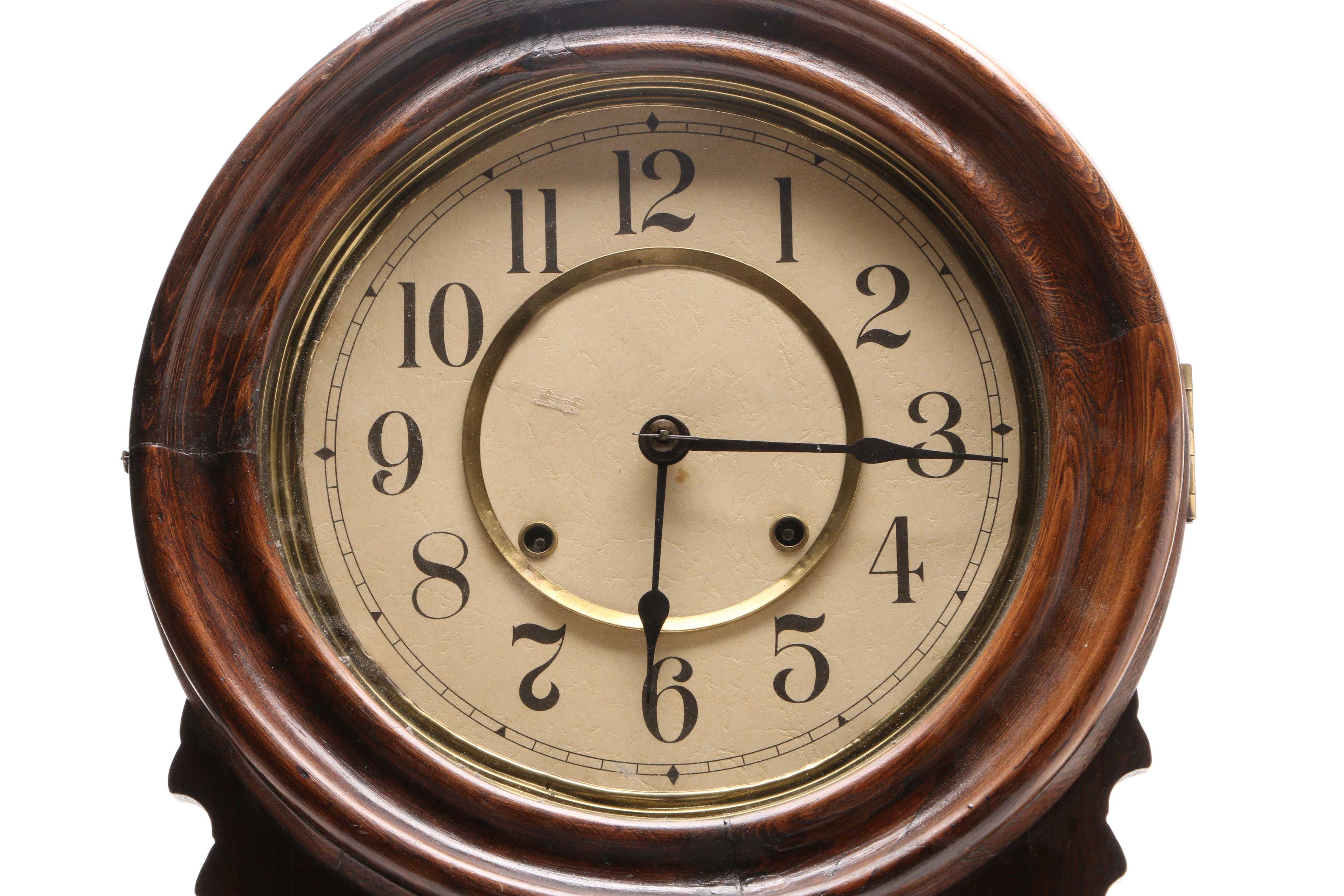 Vintage Pendulum Schoolhouse Clock