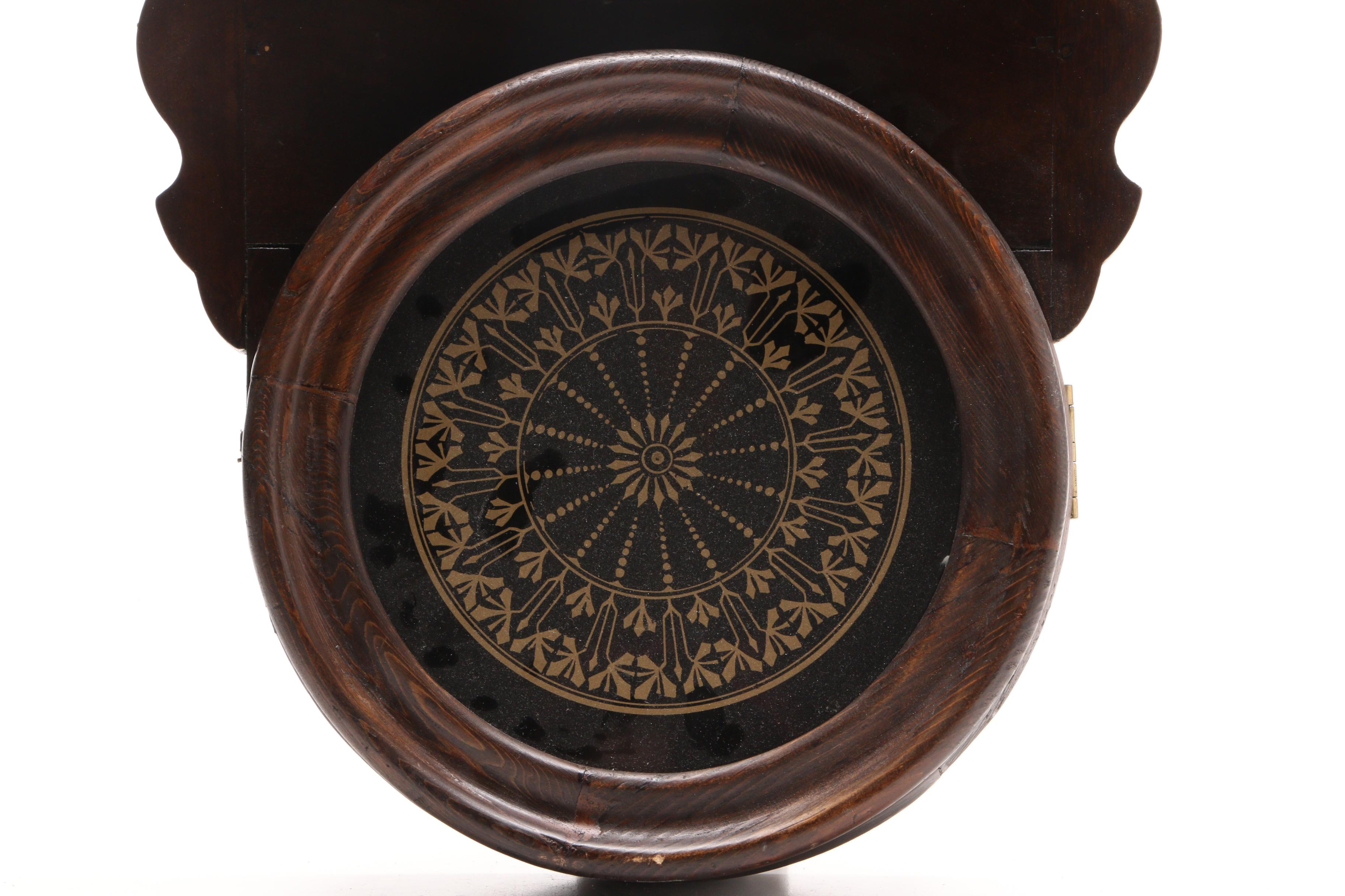 Vintage Pendulum Schoolhouse Clock