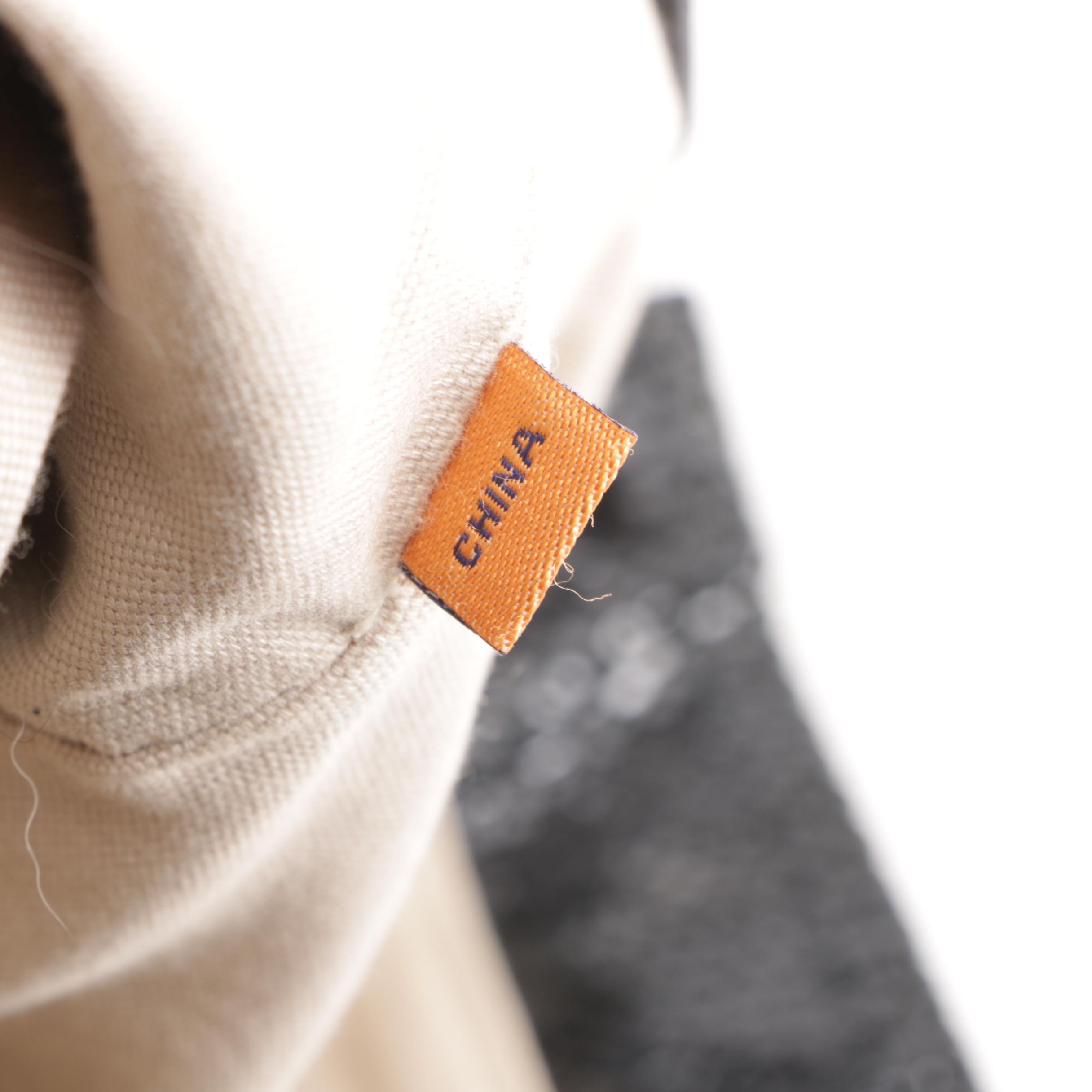 Tory Burch Black Canvas Tote with Reptile Embossed Suede Trim