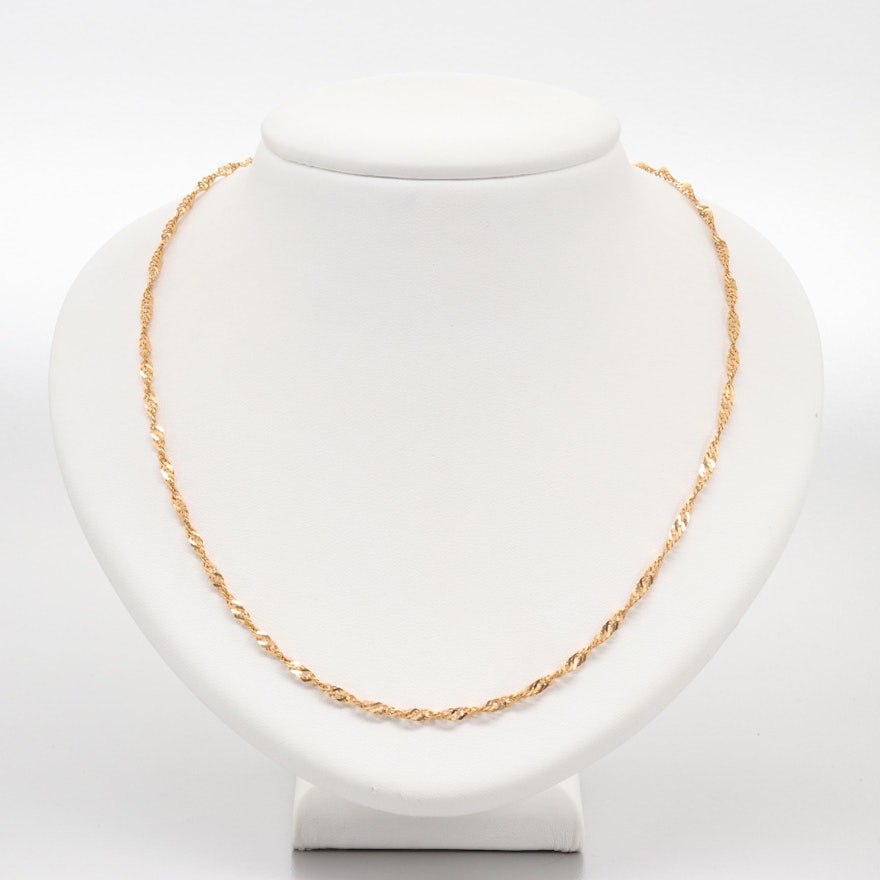 22K Yellow Gold Necklace
