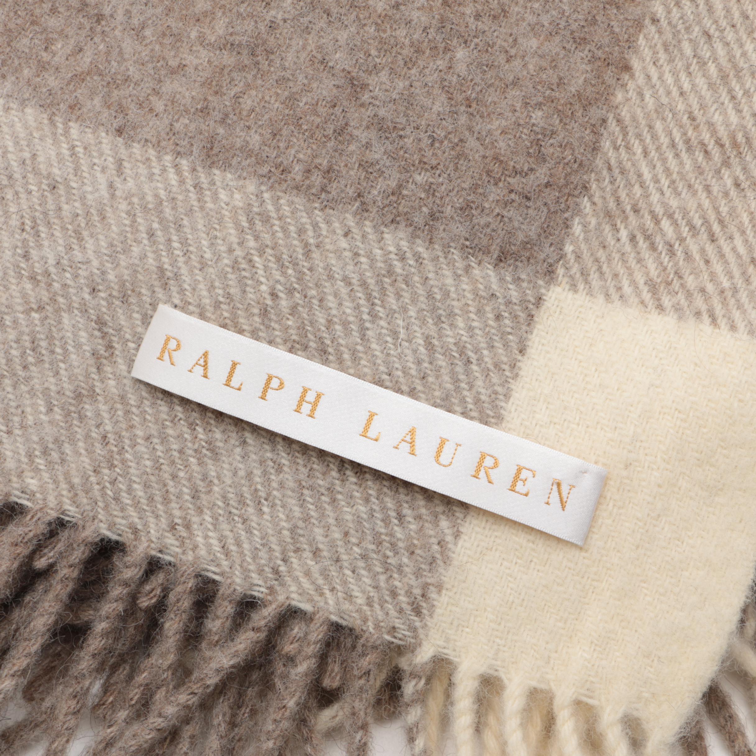 Ralph Lauren "Home Collection" Wool Throw Blanket