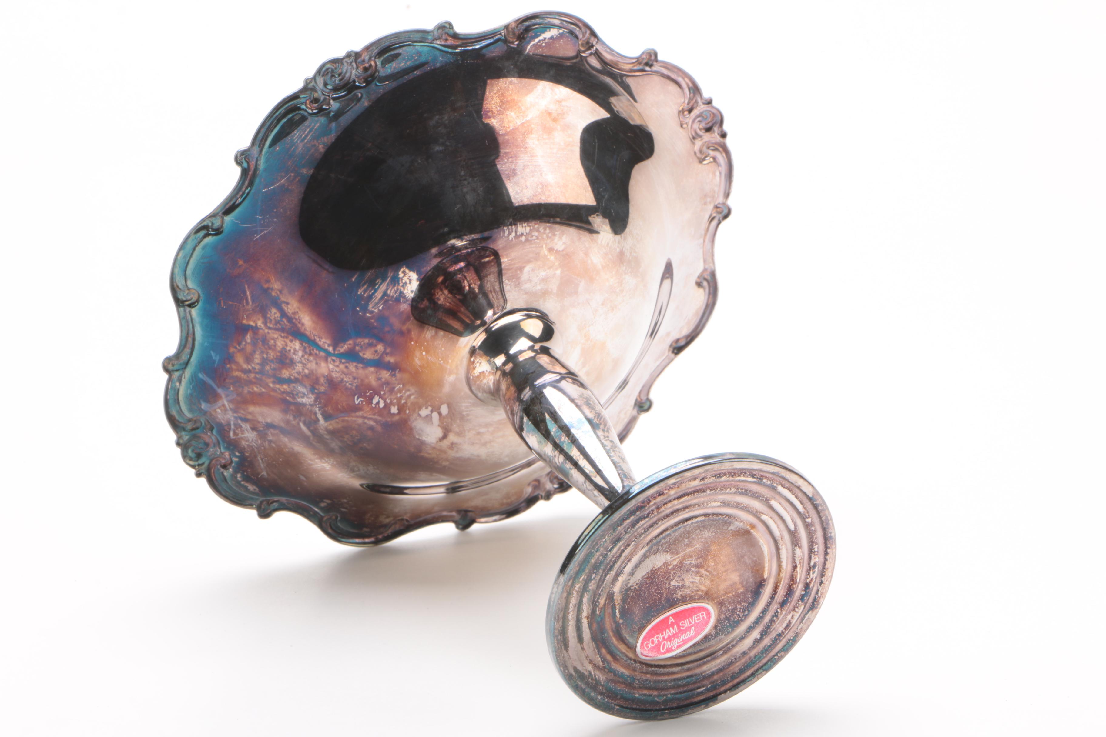 Reed & Barton "Merry Menagerie" Candleholders with Other Silver Plate Tableware