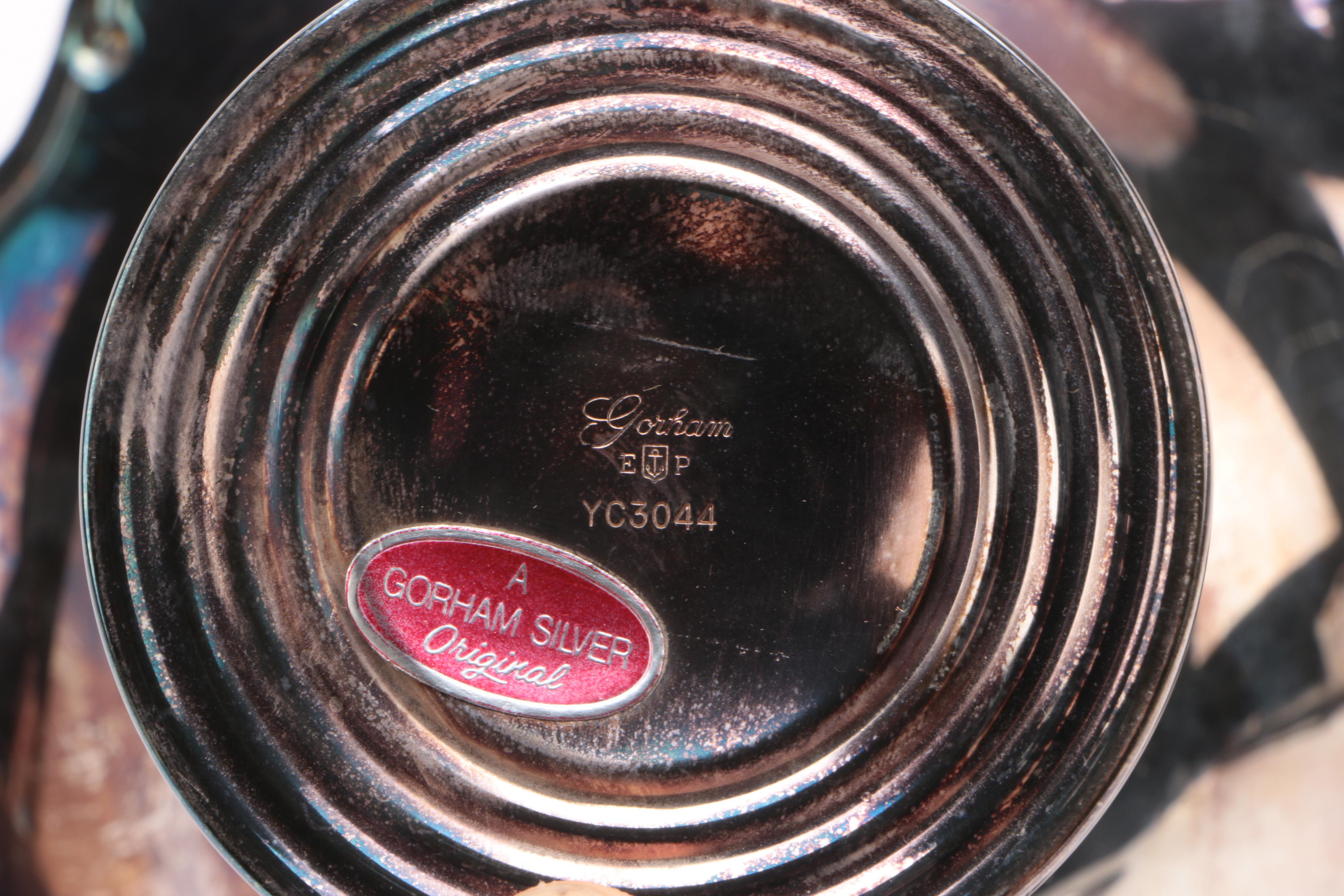 Reed & Barton "Merry Menagerie" Candleholders with Other Silver Plate Tableware