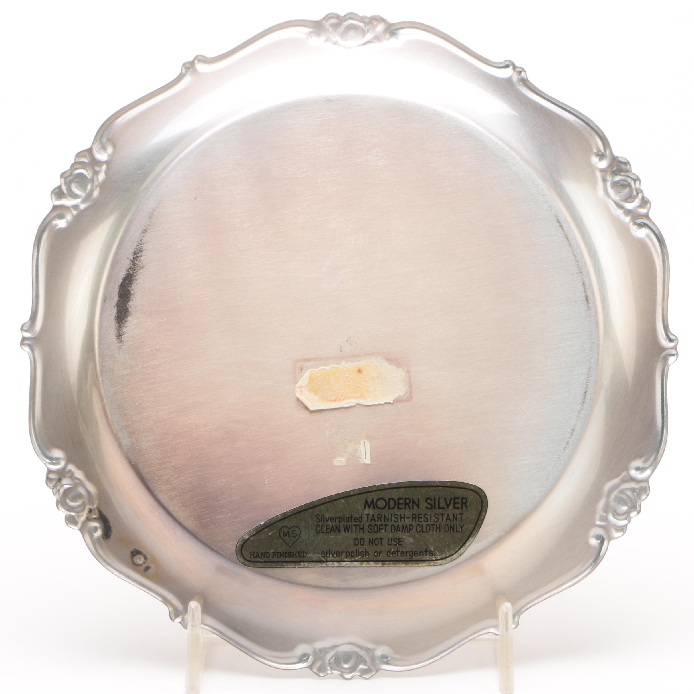 Reed & Barton "Merry Menagerie" Candleholders with Other Silver Plate Tableware