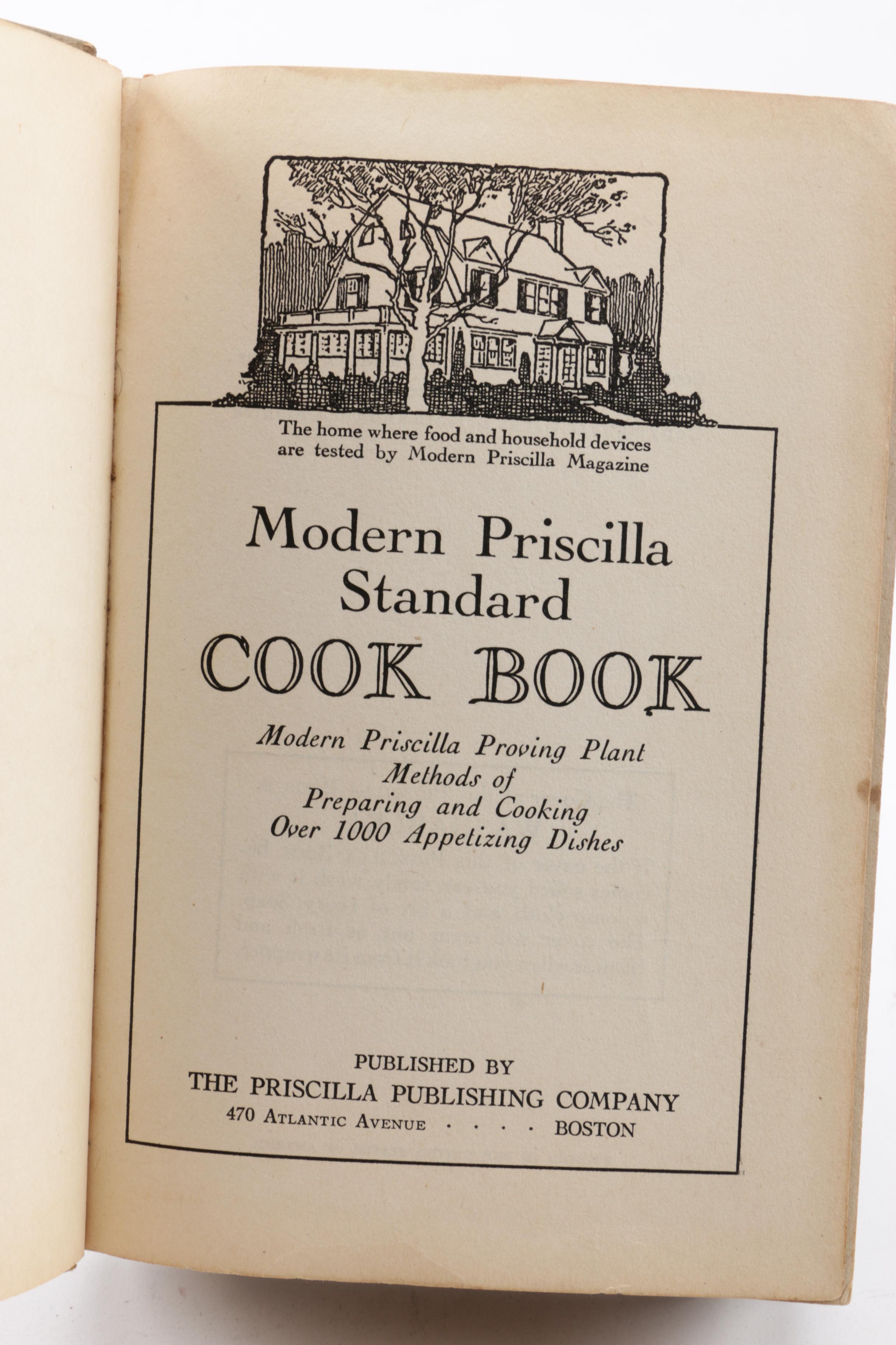 Vintage and Antique Books with German Porcelain "The Last Farewell" Ash Receiver