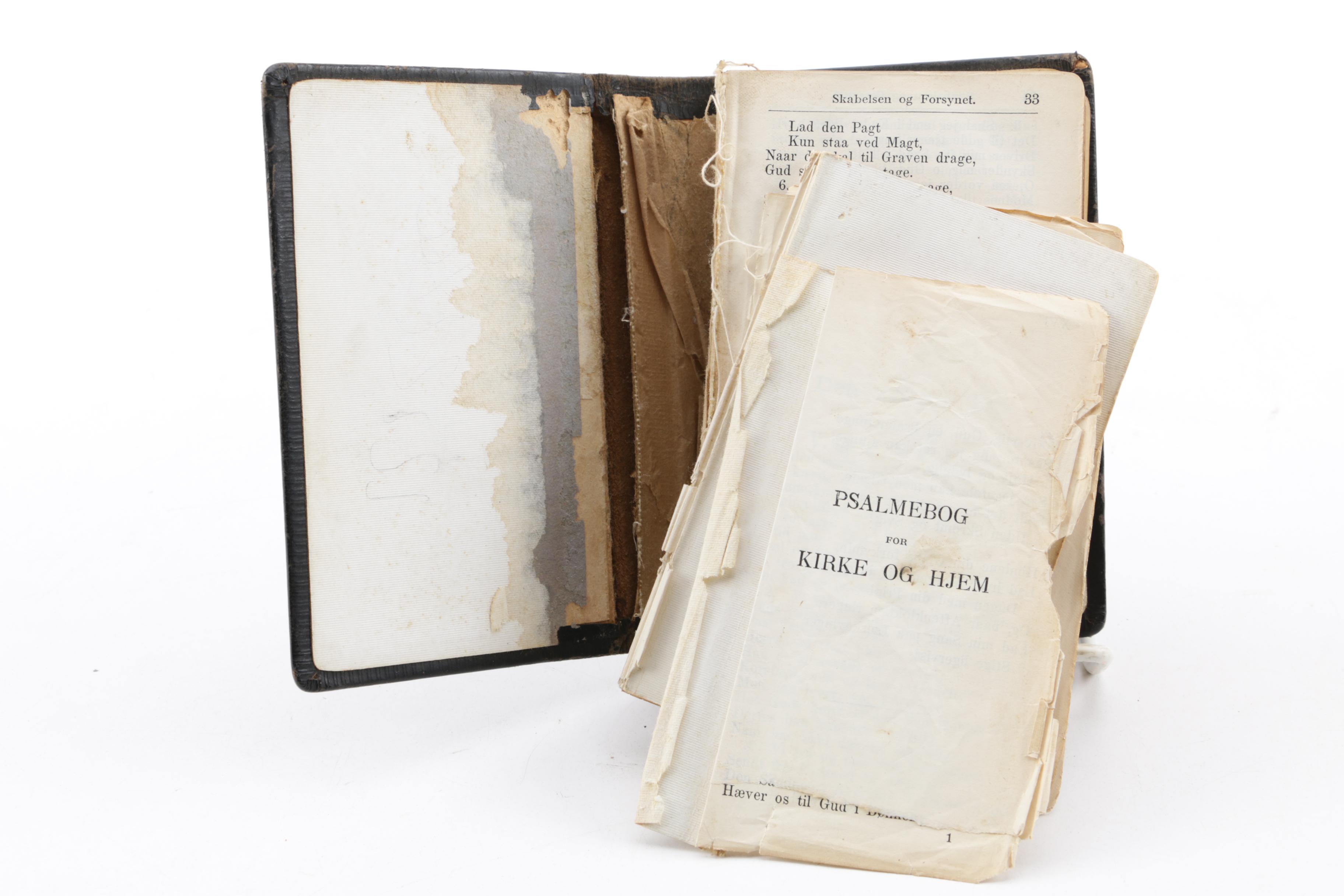 Vintage and Antique Books with German Porcelain "The Last Farewell" Ash Receiver