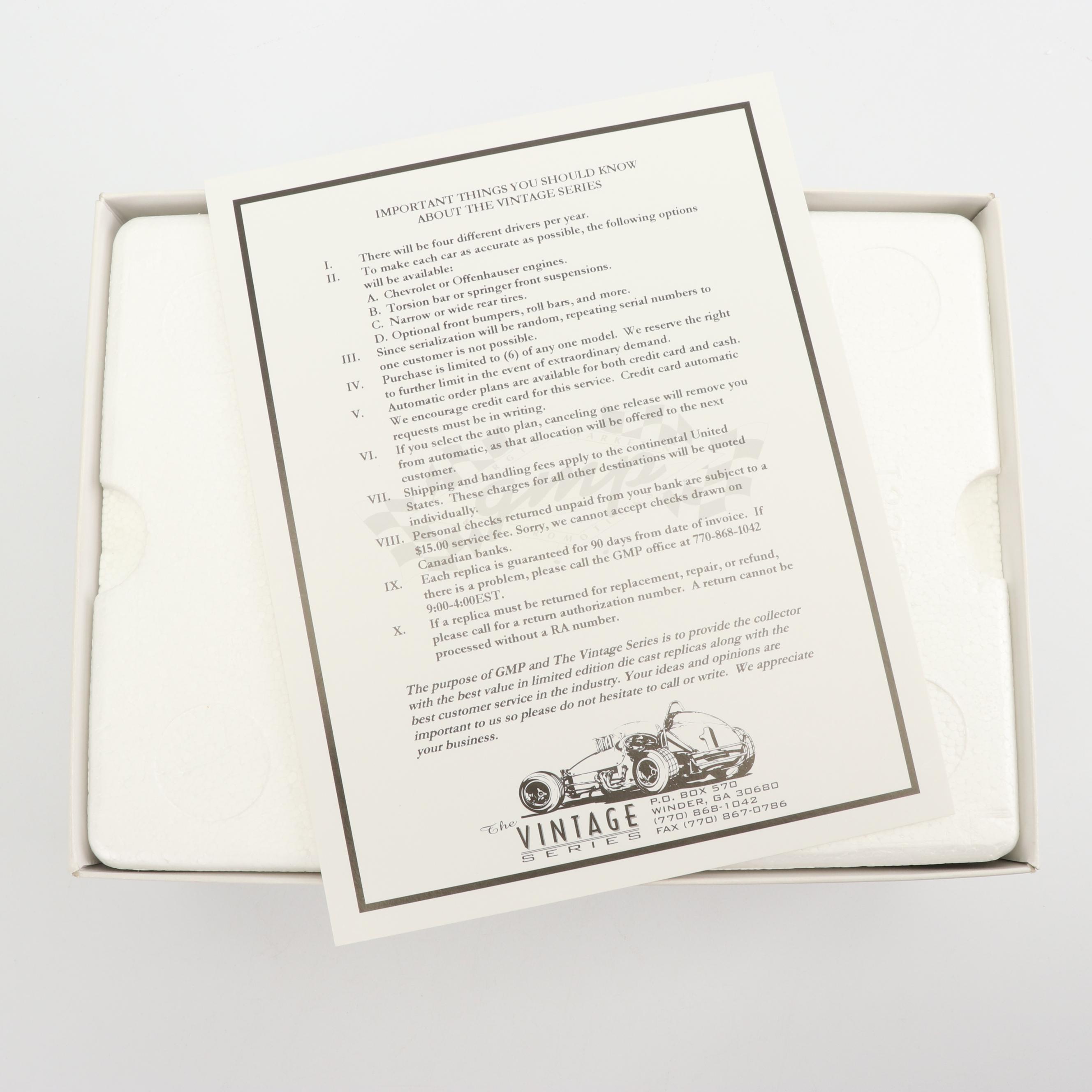 GMP "Vintage Series" A.J. Foyt, Bowes Seal Fast Replica Sprint Car