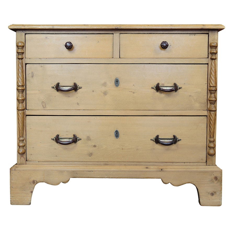 Pine Chest of Drawers, Late 20th Century