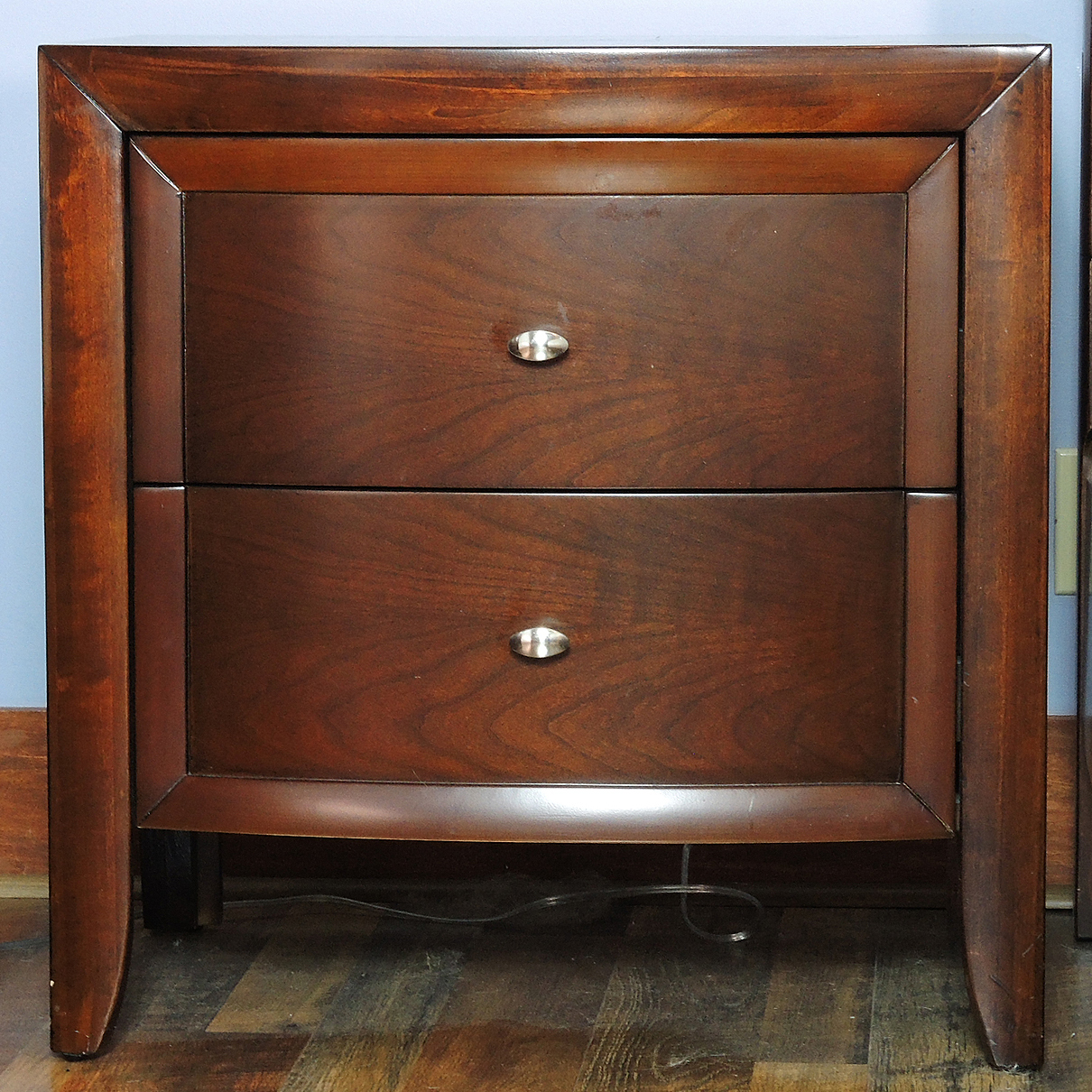 Contemporary King Size Bed Frame and Nightstands by Casana