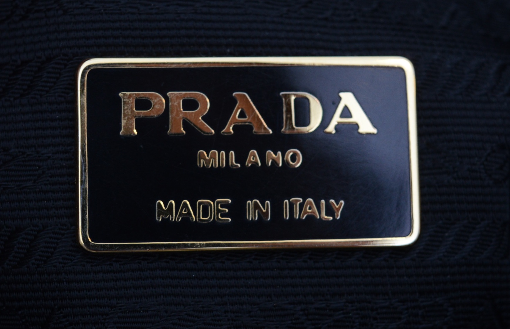 Vintage Prada Black Leather Handbag