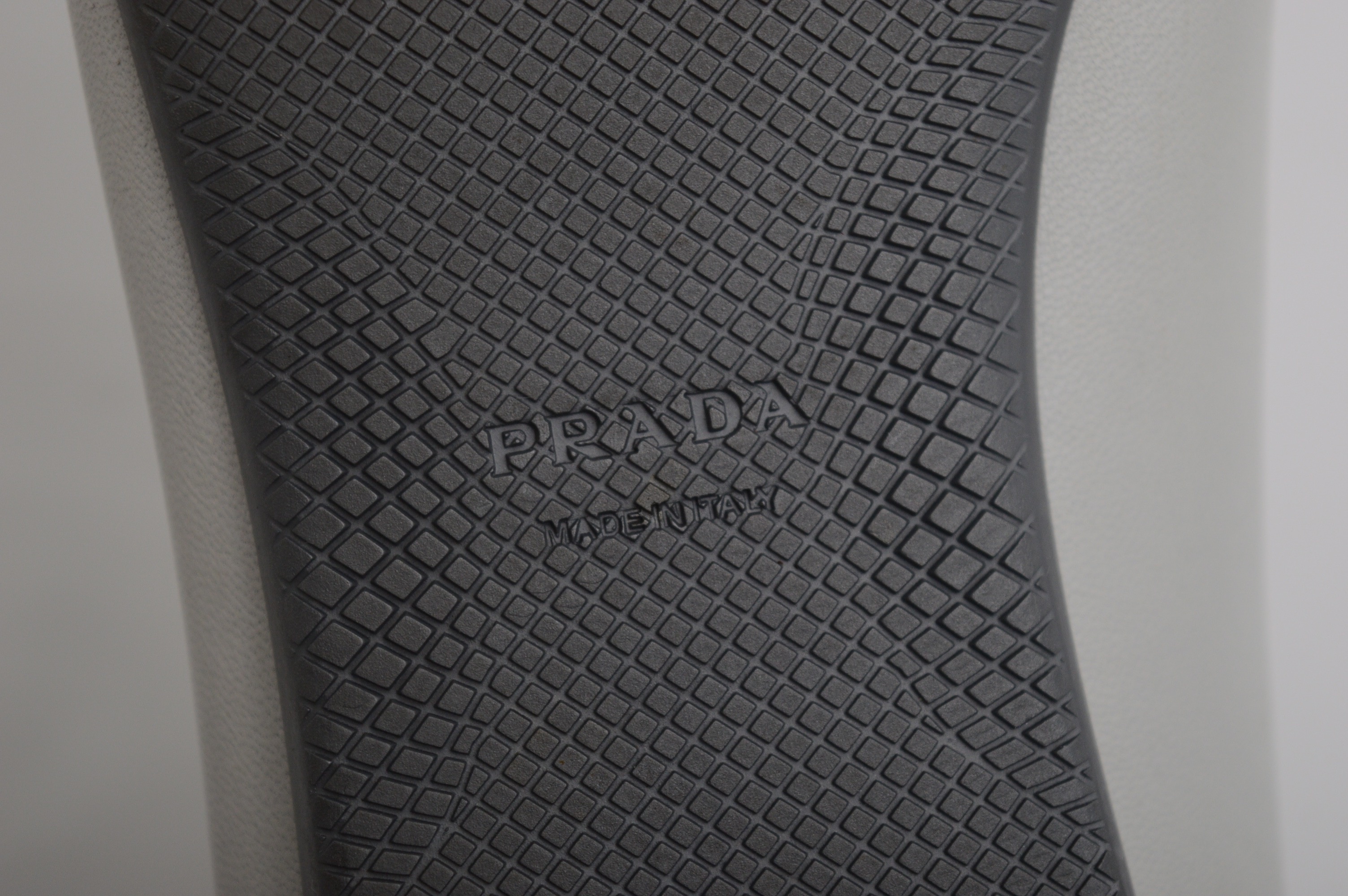 Prada White Leather Ballet Flats