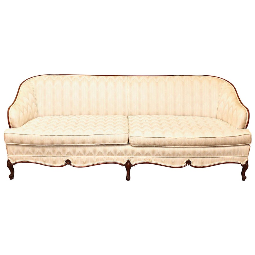 French Provincial Style Upholstered Sofa, Late 20th Century