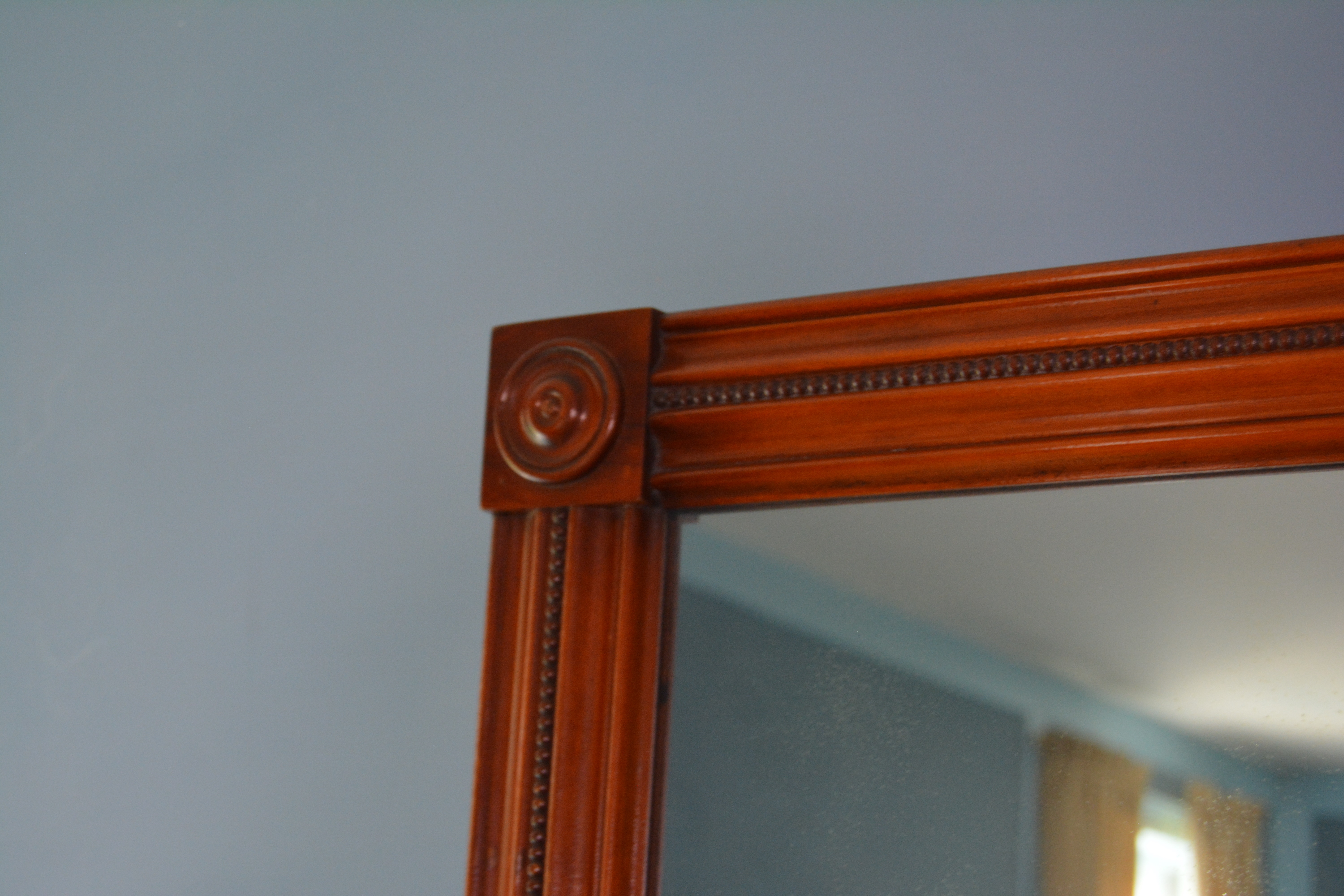 Federal Style Mahogany Dresser and Mirror by Drexel Furniture, Mid-20th Century