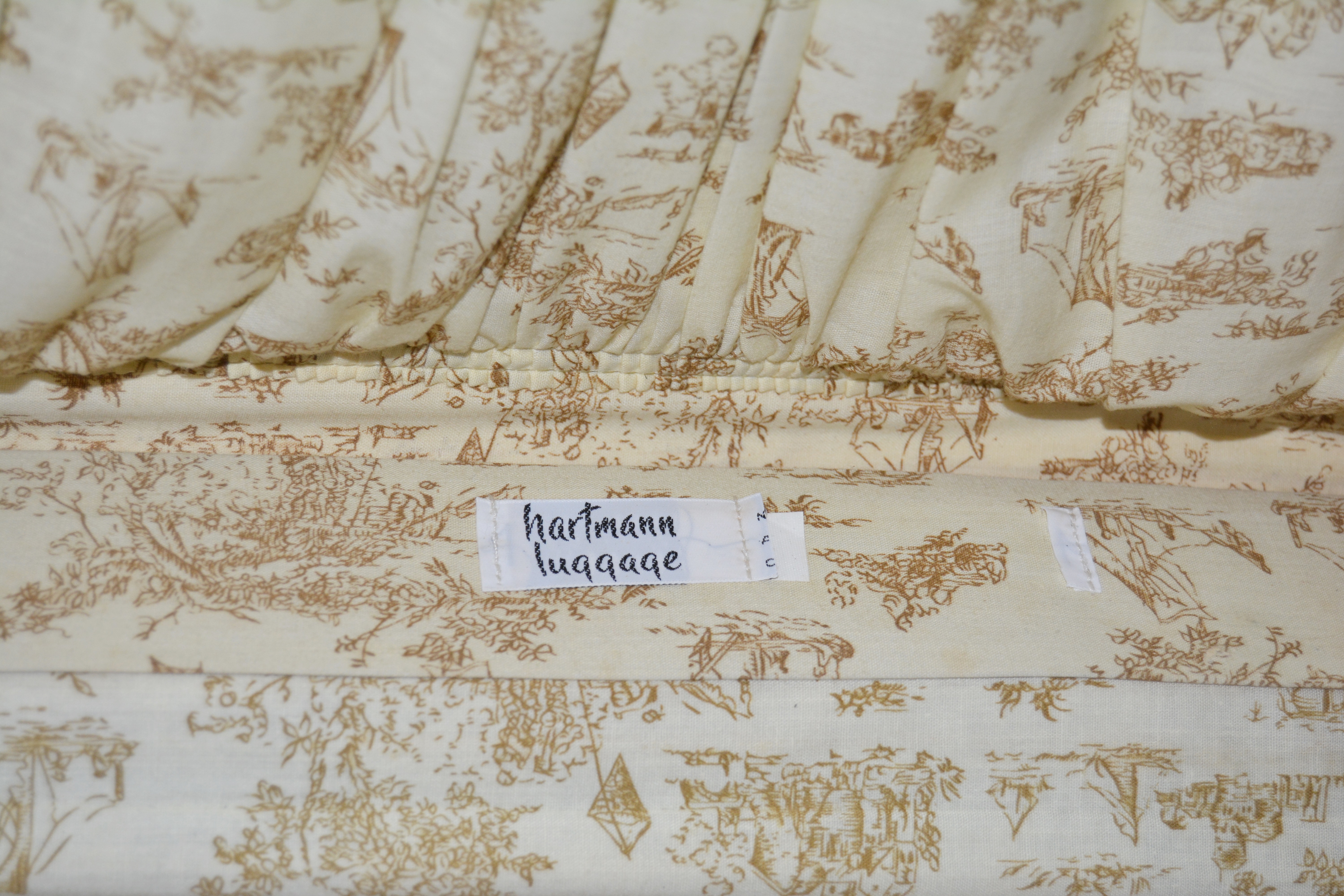 Vintage Hartmann Tweed Wool and Leather Luggage and Carry-On Bag