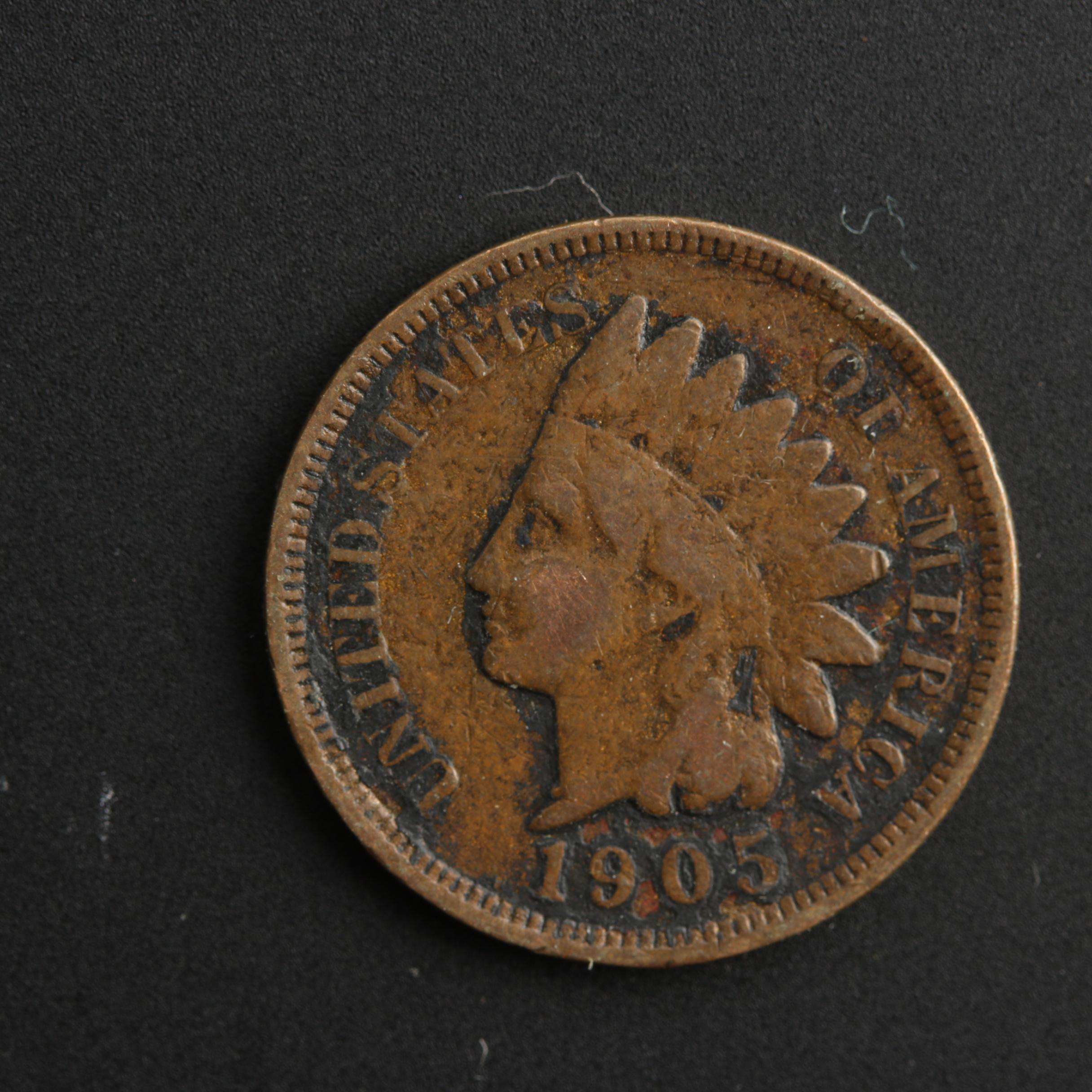 Group of 125 Indian Head Cents