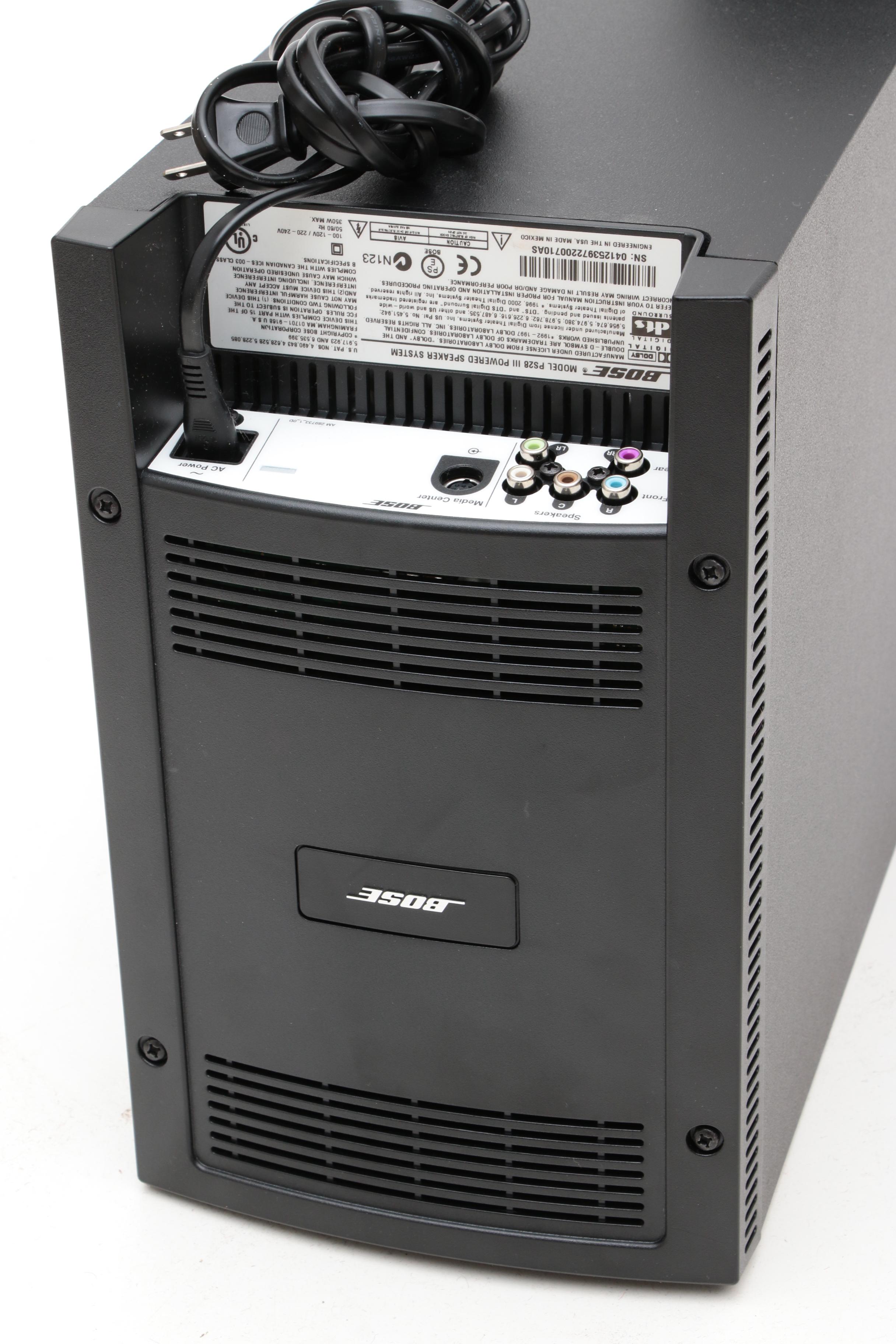 Bose Media Center AV18 DVD Player with Speakers and Remote