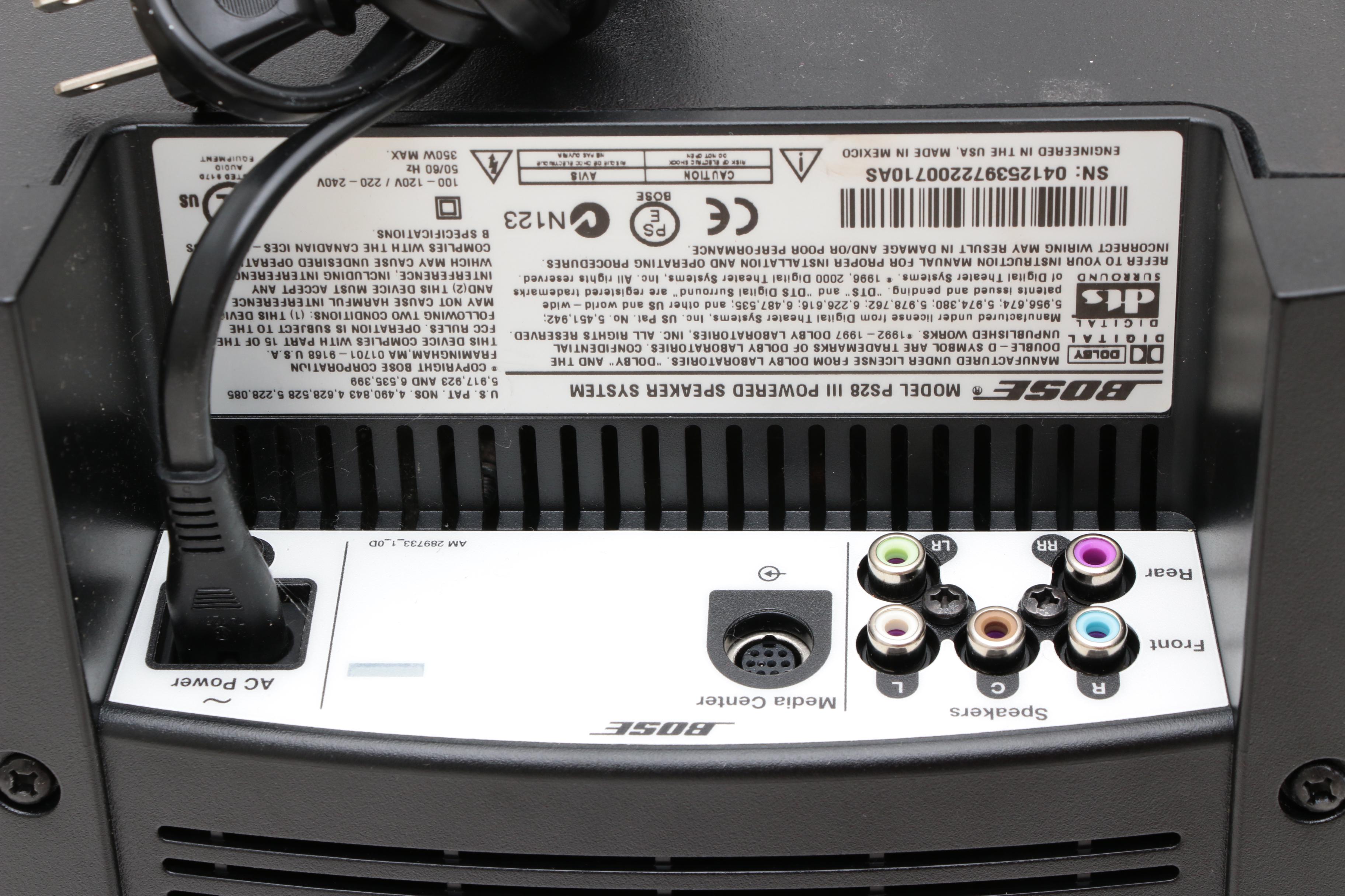 Bose Media Center AV18 DVD Player with Speakers and Remote