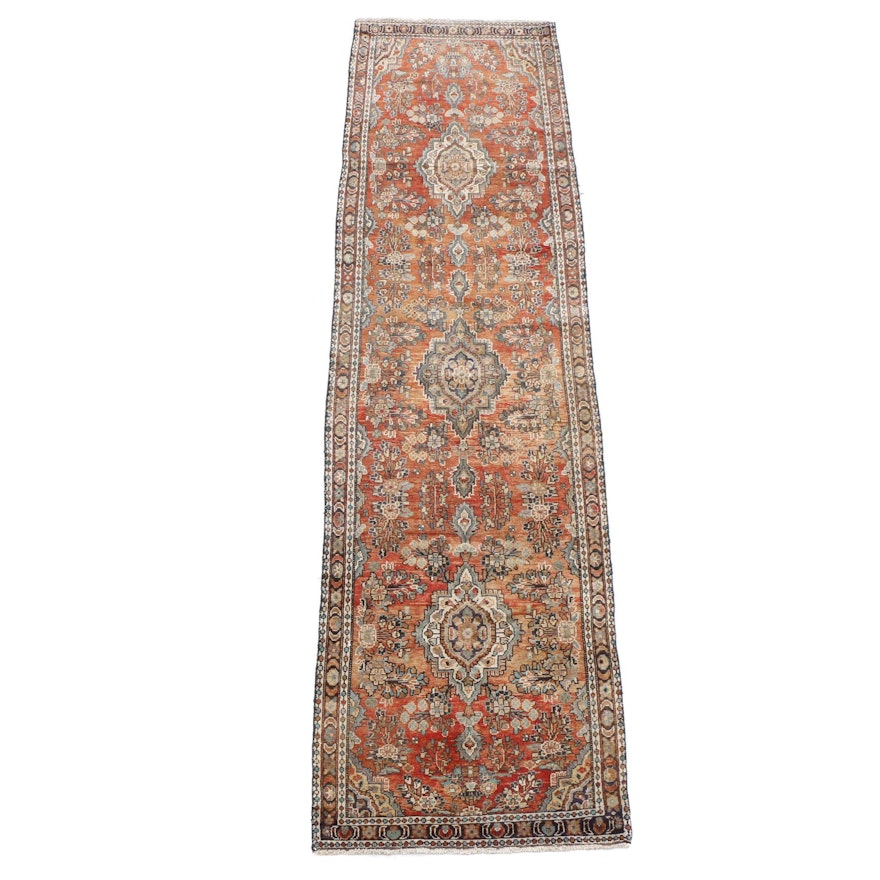 Hand-Knotted Persian Malayer Carpet Runner