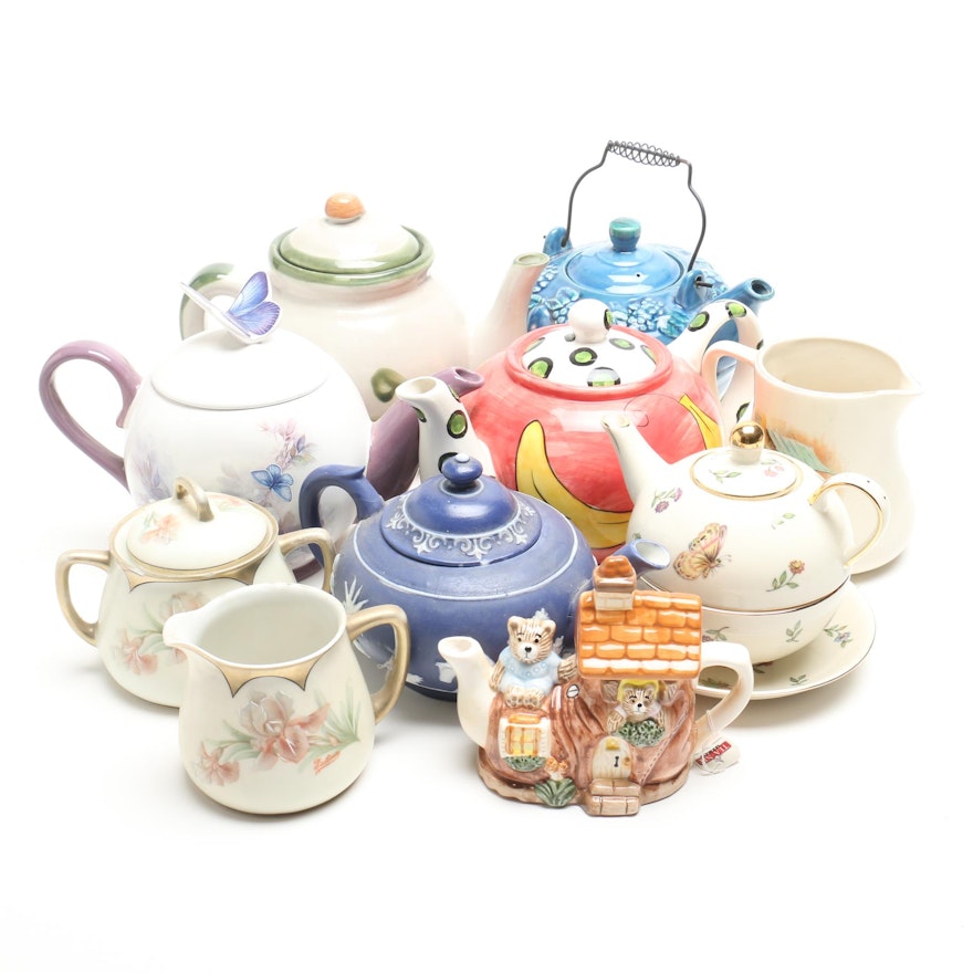 Collection of Ceramic Teapots