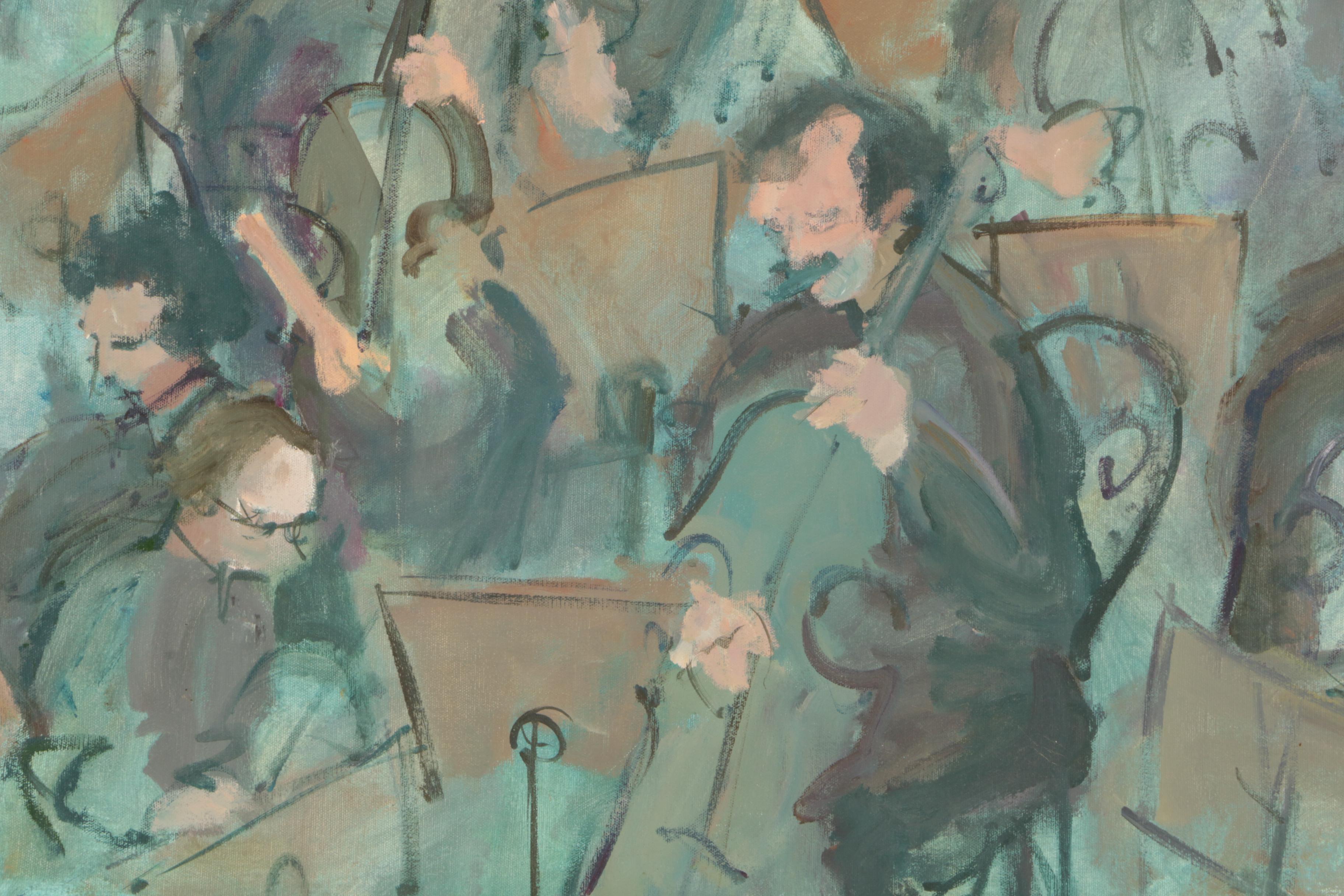 Ann Kromer Orchestral Scene Oil Painting