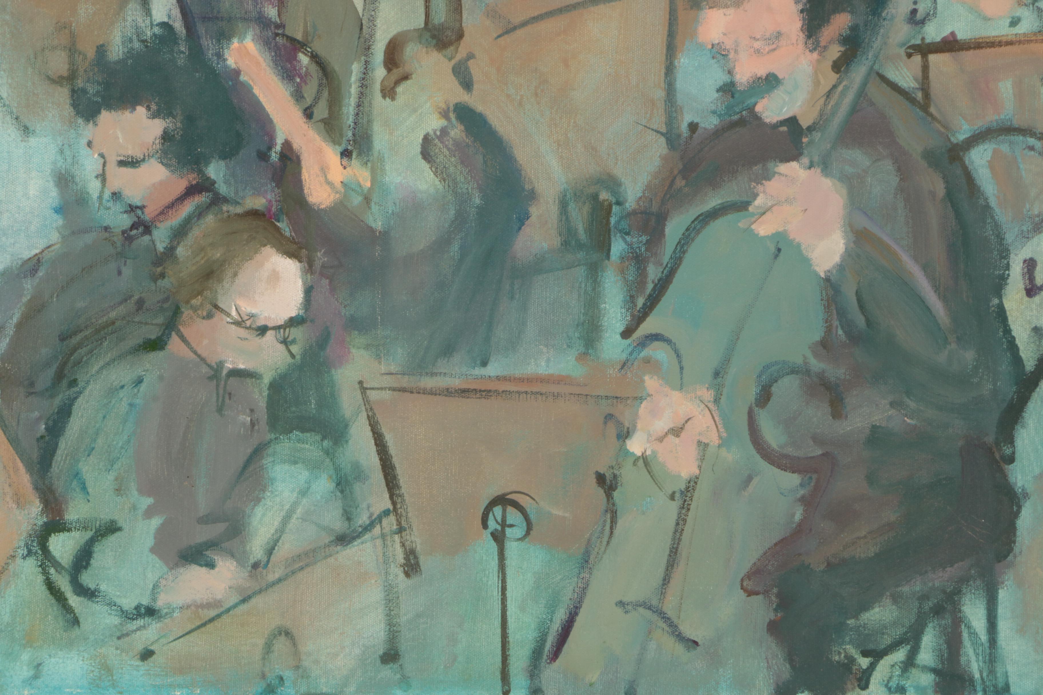 Ann Kromer Orchestral Scene Oil Painting