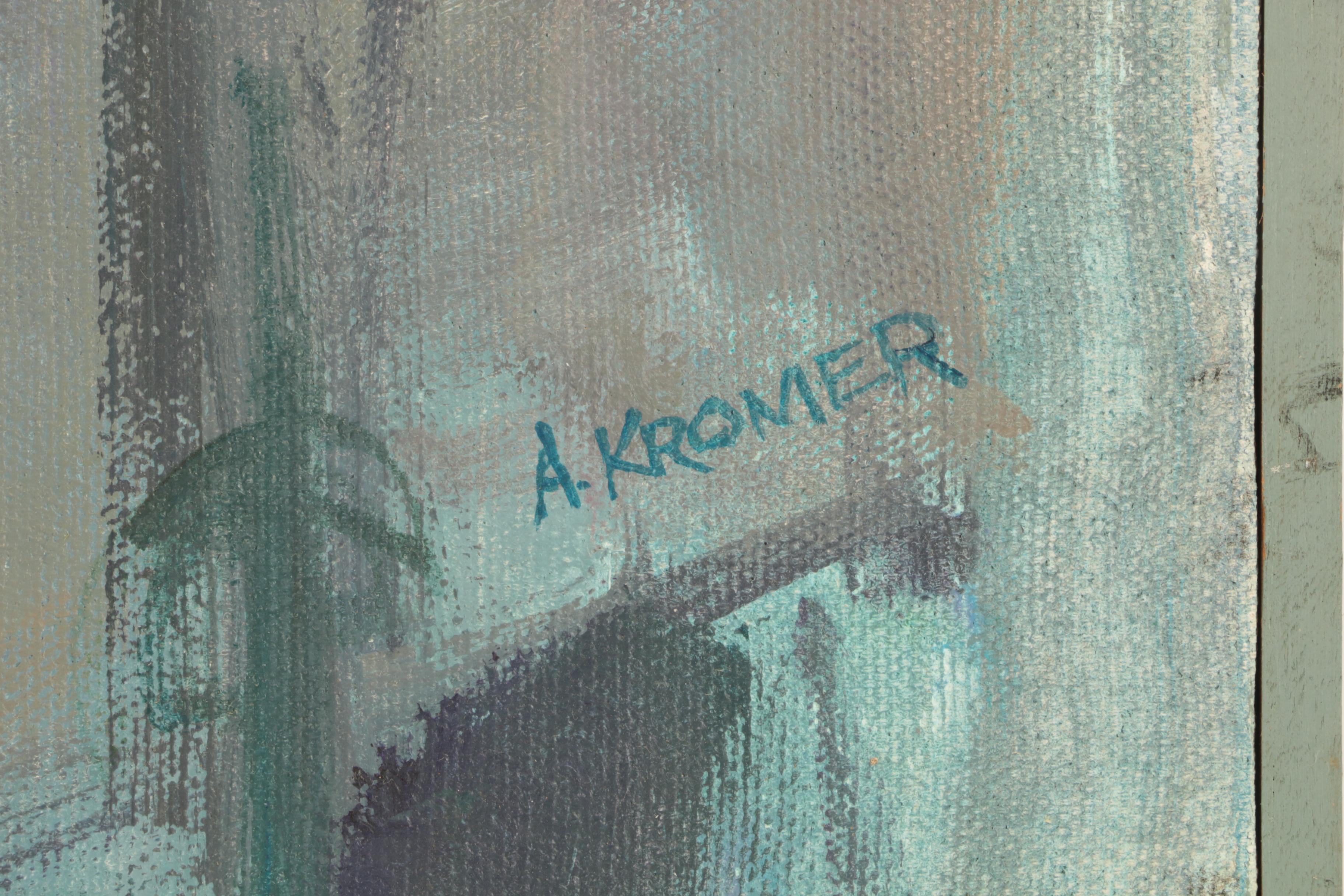 Ann Kromer Orchestral Scene Oil Painting