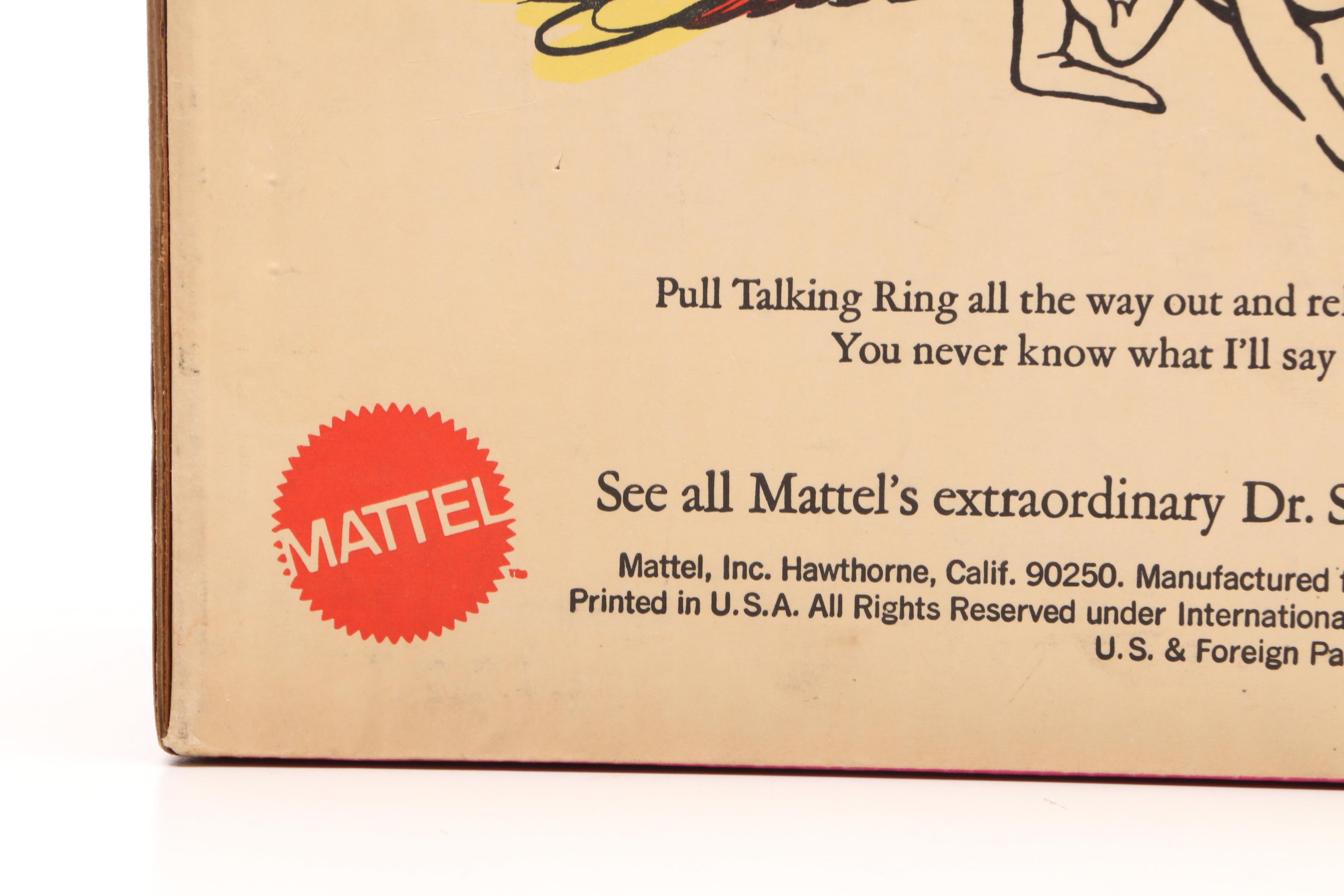 Circa 1970 Dr. Seuss Hedwig Talking Toy by Mattel