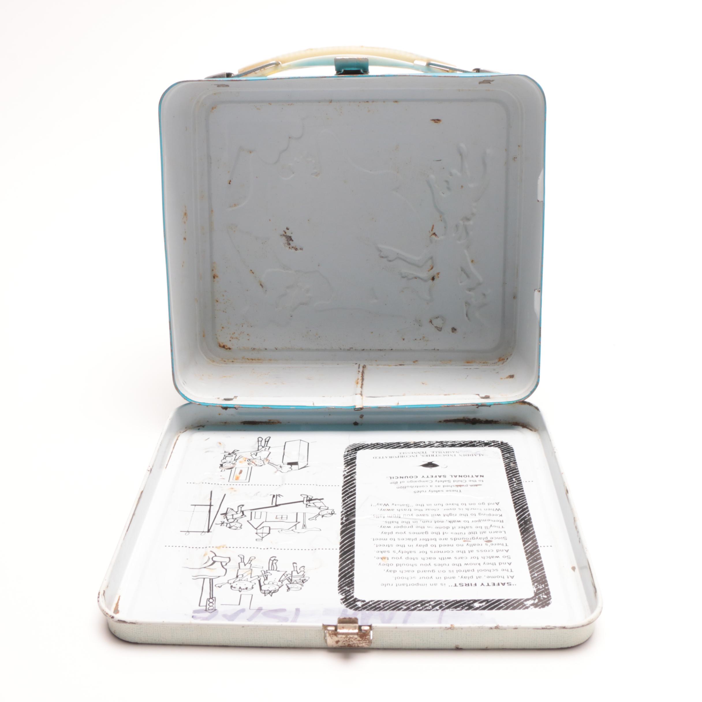 Circa 1970's Dr. Seuss Themed Vinyl and Tin Lunchboxes with Thermos