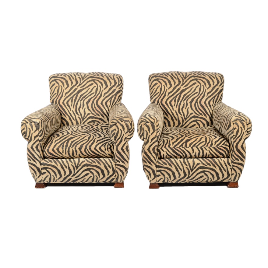 Upholstered Armchairs by Beverly, Dated 1996