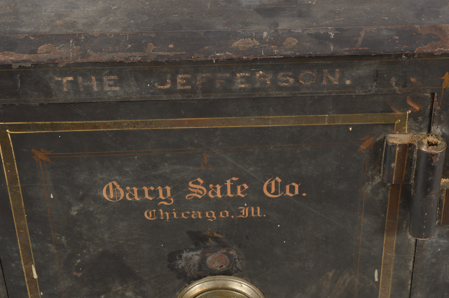 Late 1800s - Early 1900s Antique Cary Safe Co. of Chicago Safe with Castor Feet