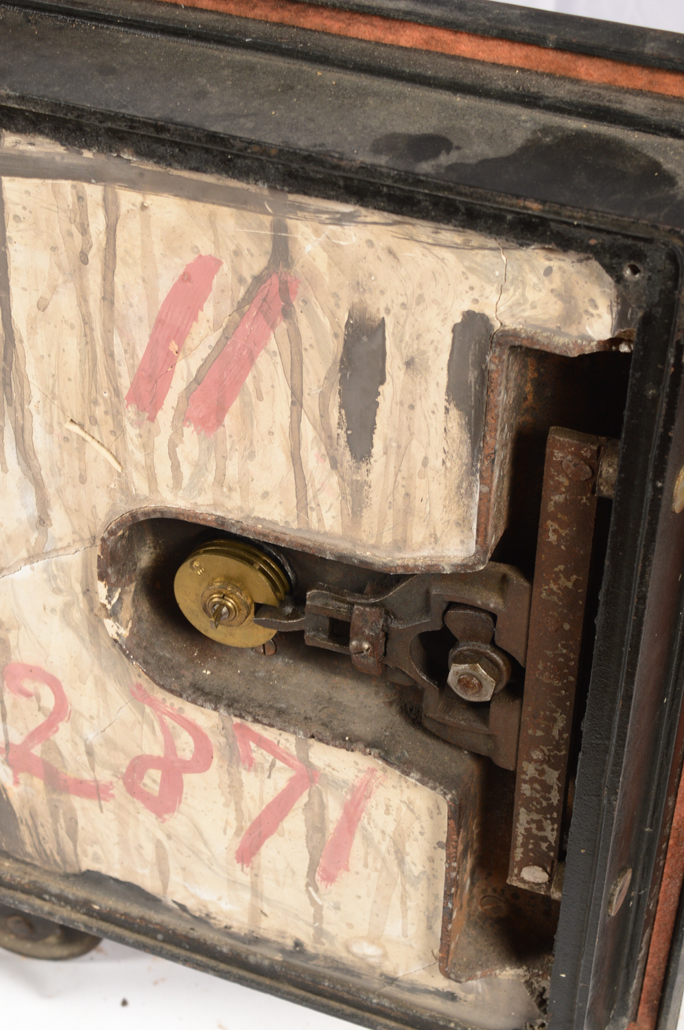 Late 1800s - Early 1900s Antique Cary Safe Co. of Chicago Safe with Castor Feet