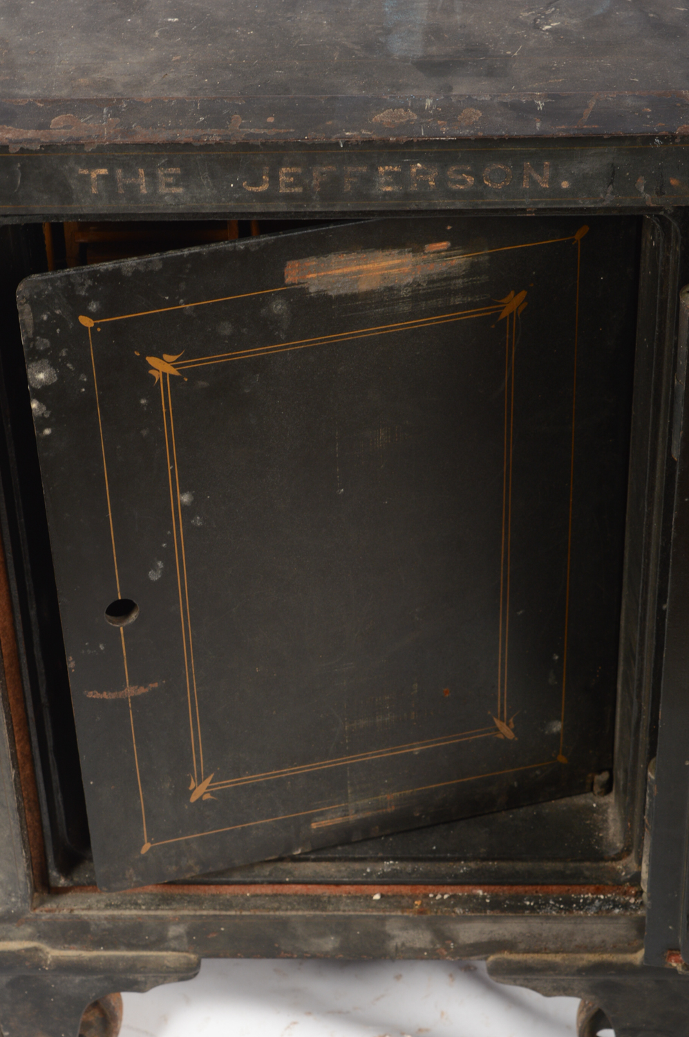 Late 1800s - Early 1900s Antique Cary Safe Co. of Chicago Safe with Castor Feet