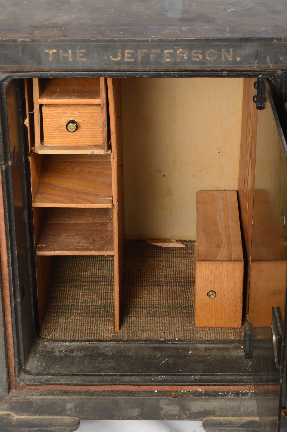 Late 1800s - Early 1900s Antique Cary Safe Co. of Chicago Safe with Castor Feet