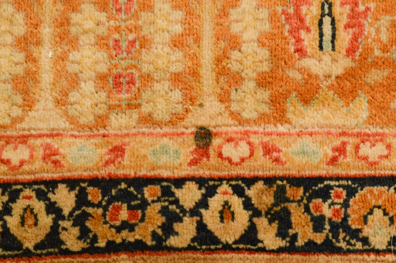 Finely Hand-Knotted Indian Tabriz Wool Rug