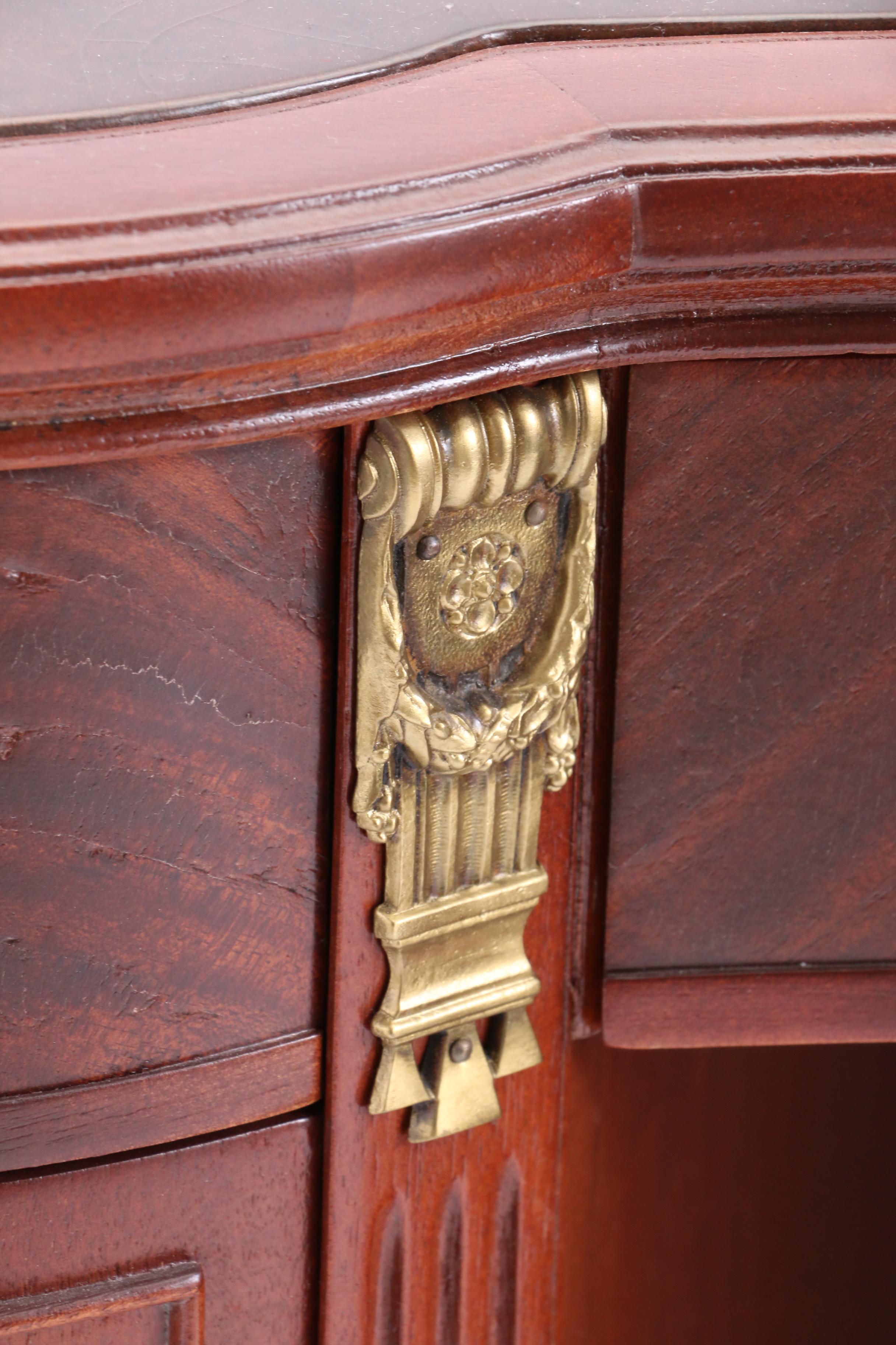 Federal Style Kidney Shape Knee Hole Desk