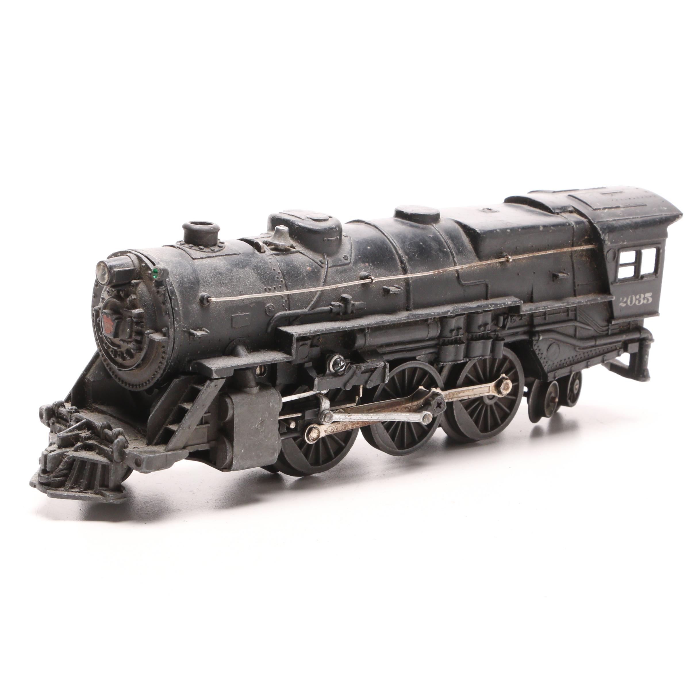 1940s-1950s Lionel Locomotive Model Train With Metal Plate