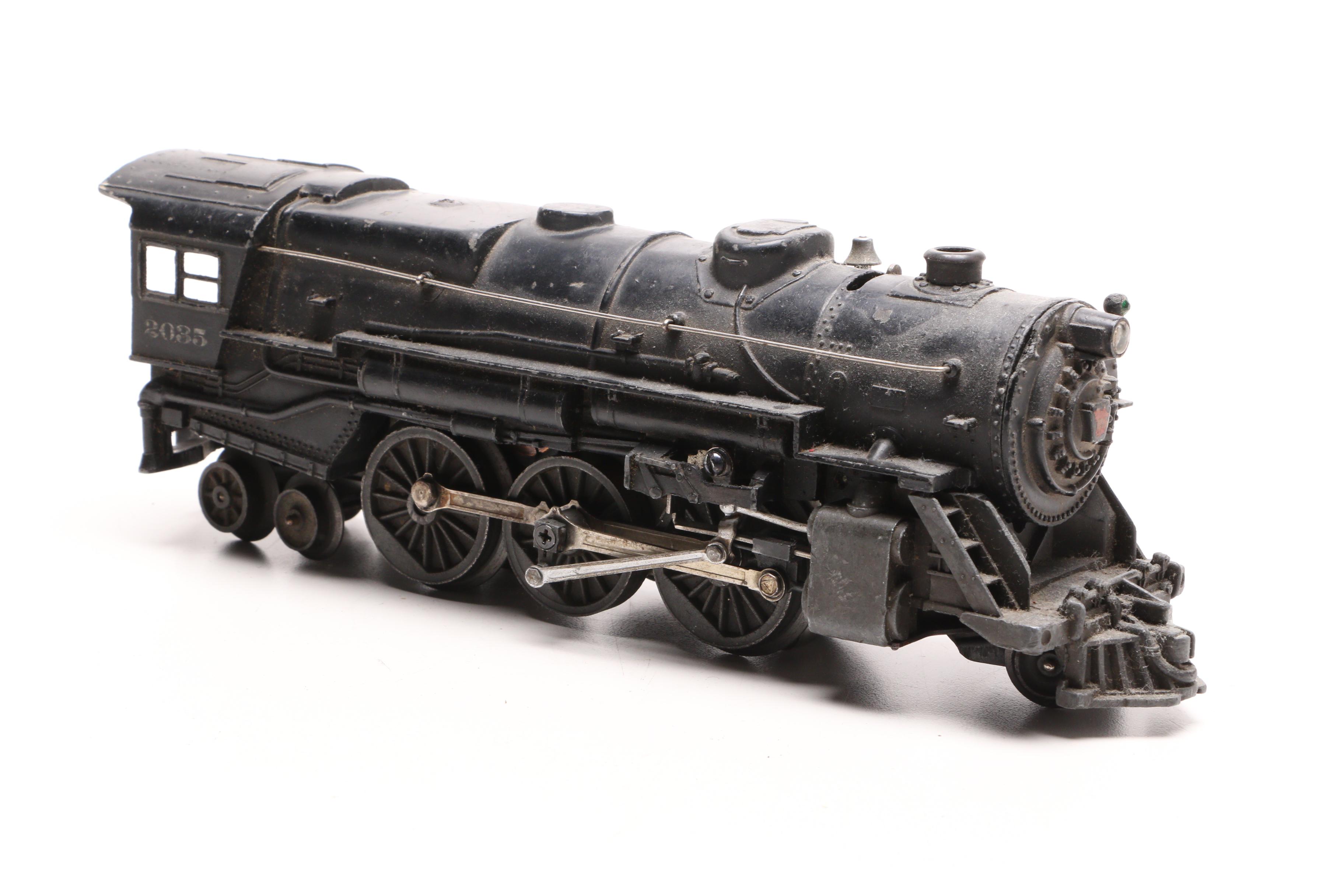 1940s-1950s Lionel Locomotive Model Train With Metal Plate